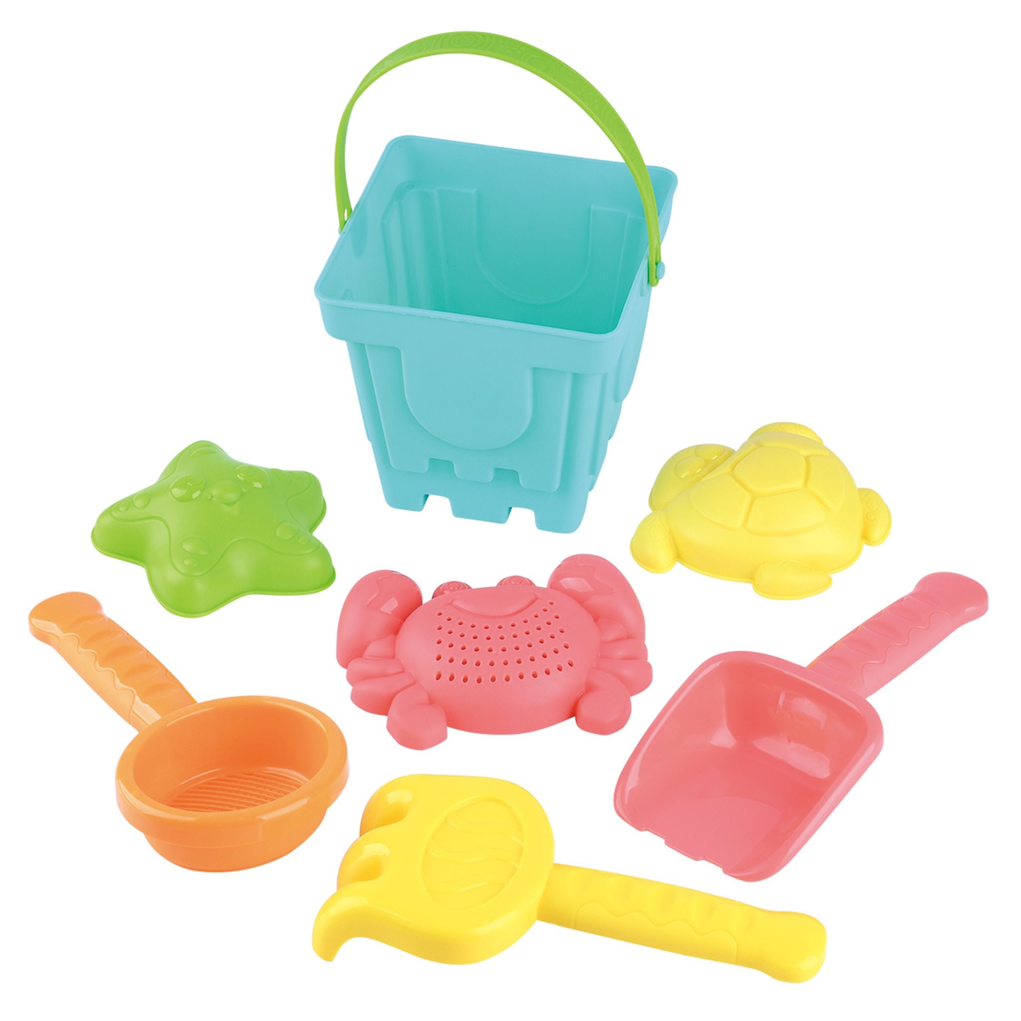 Playgo Toys Beach Bucket & Tools 7 Piece Set