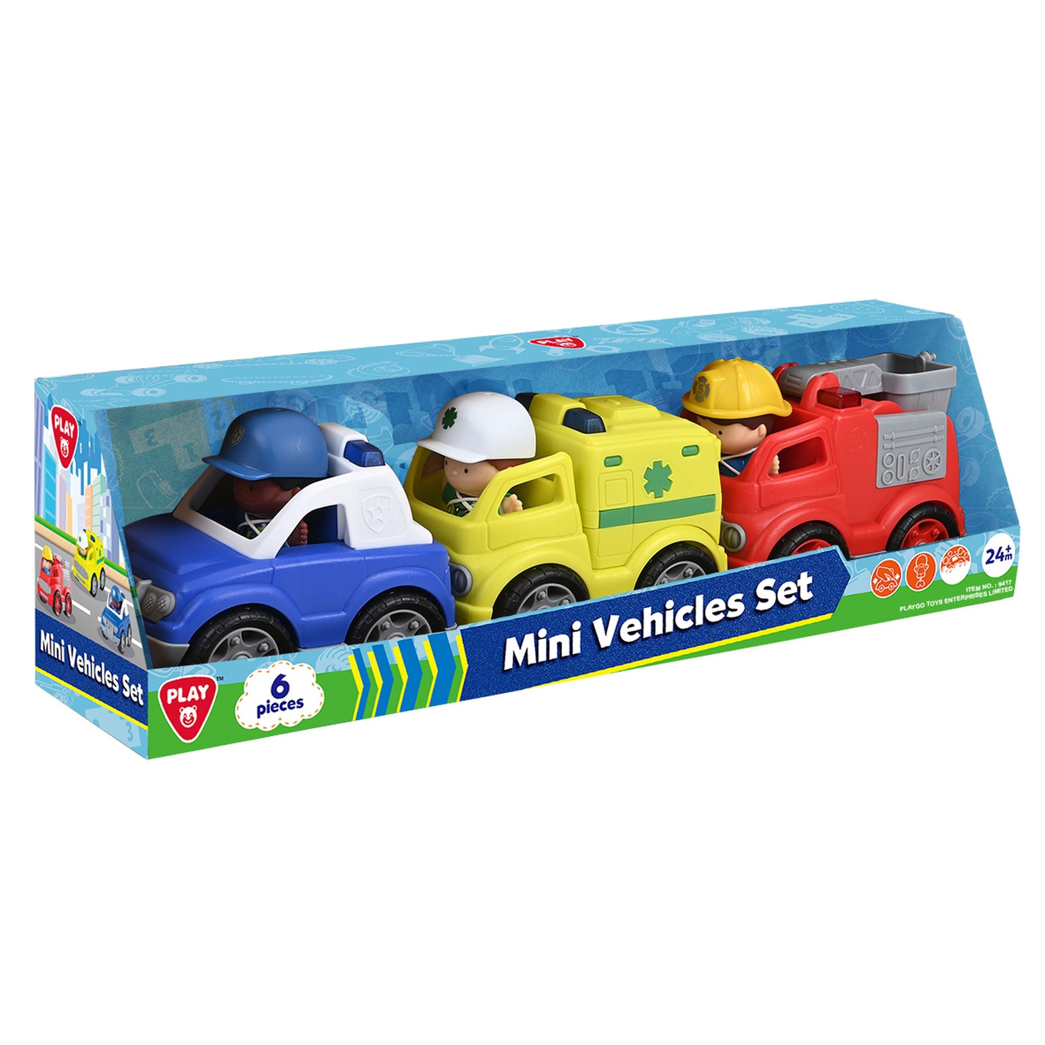 Playgo Toys Emergency Vehicle 3 Pack