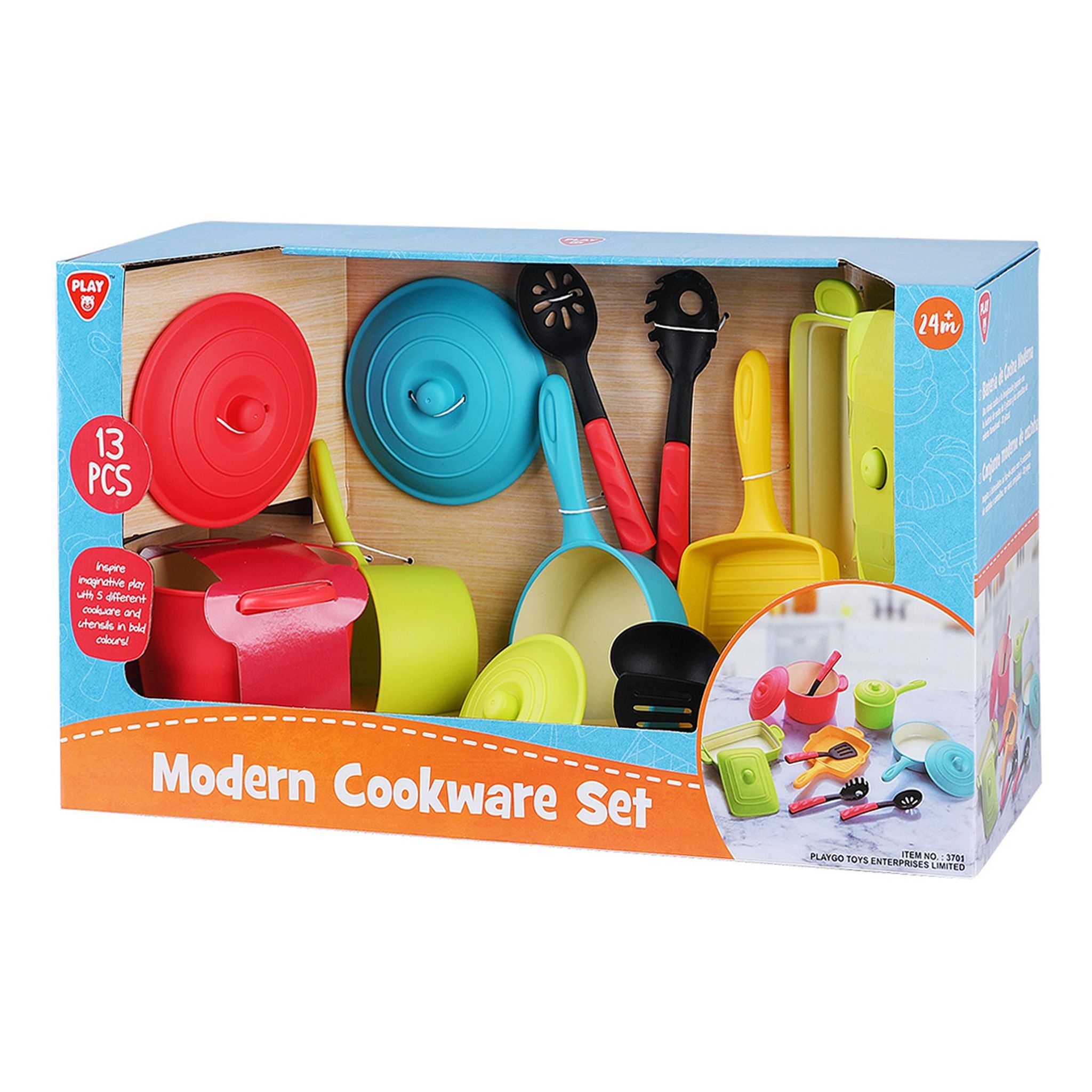 Playgo Toys Modern Cookware 15 Piece Set