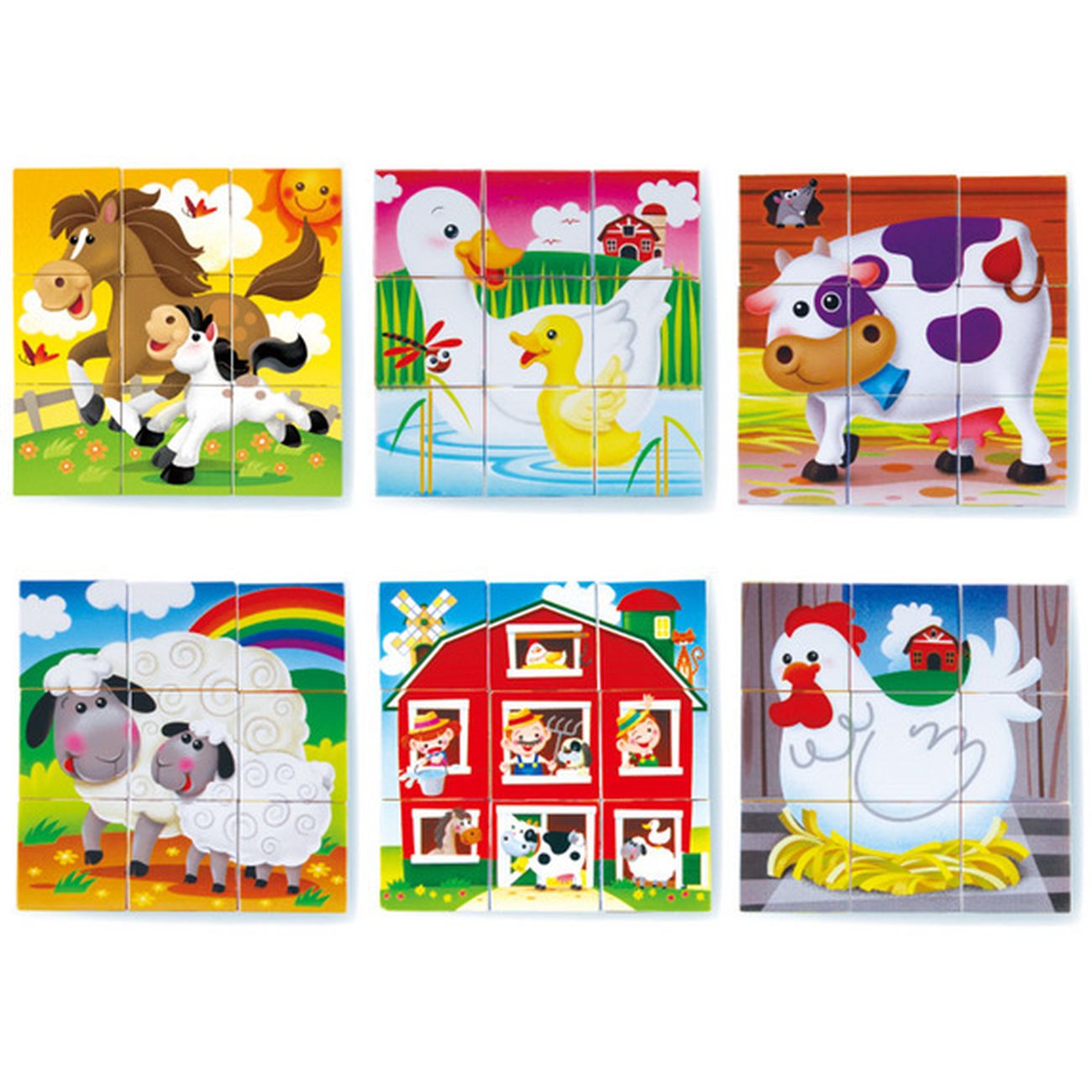 Playgo Toys Farmhouse Block Puzzle