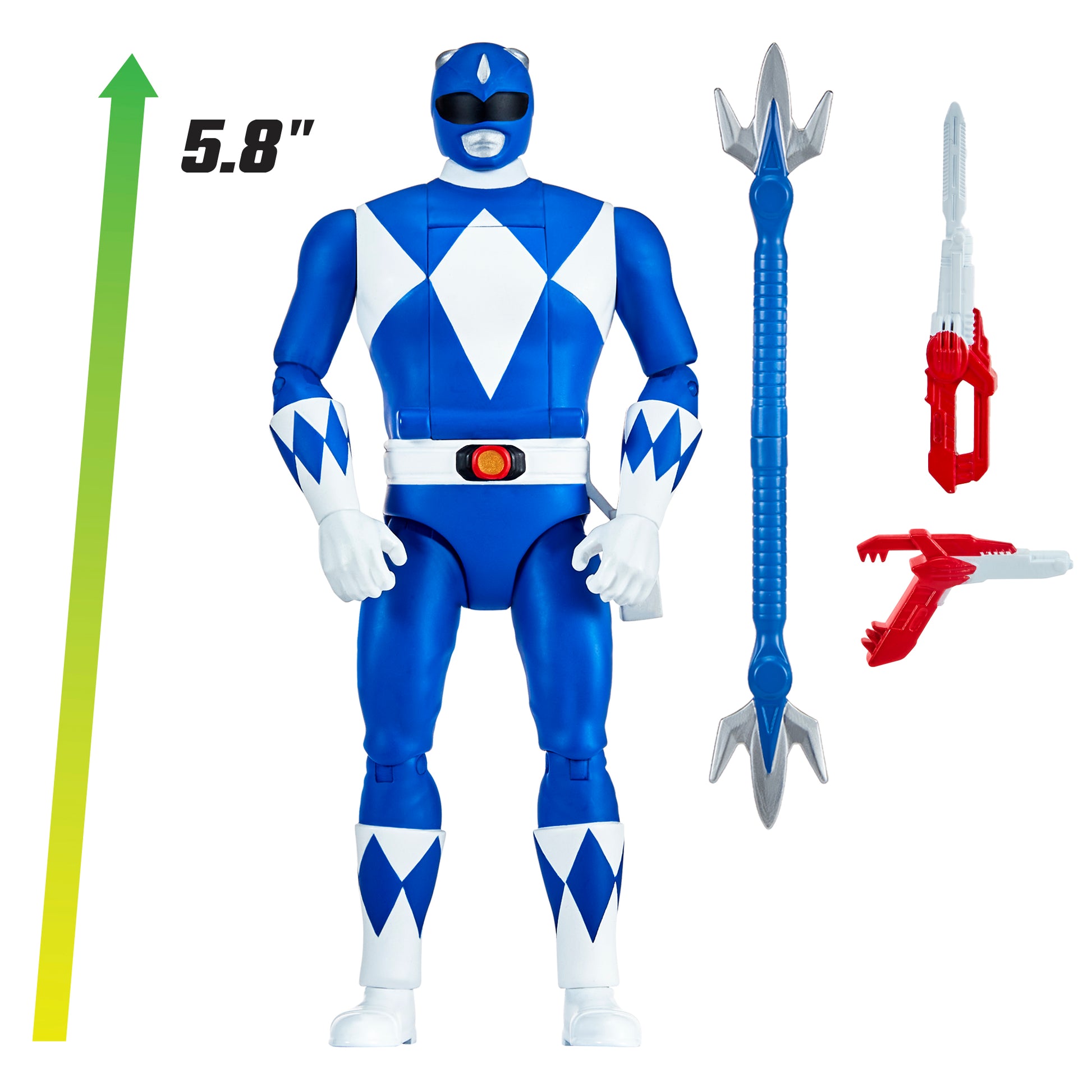 Mighty Morphin Power Rangers Auto-Morphin Figures - Blue Ranger - Toyworld Australia