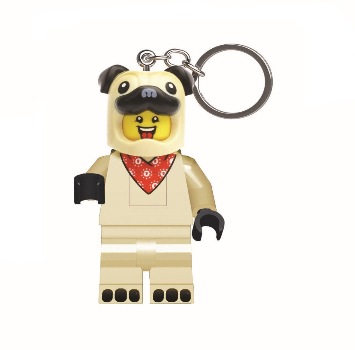 LEGO Minifigures Keychain LED Key Light Pug