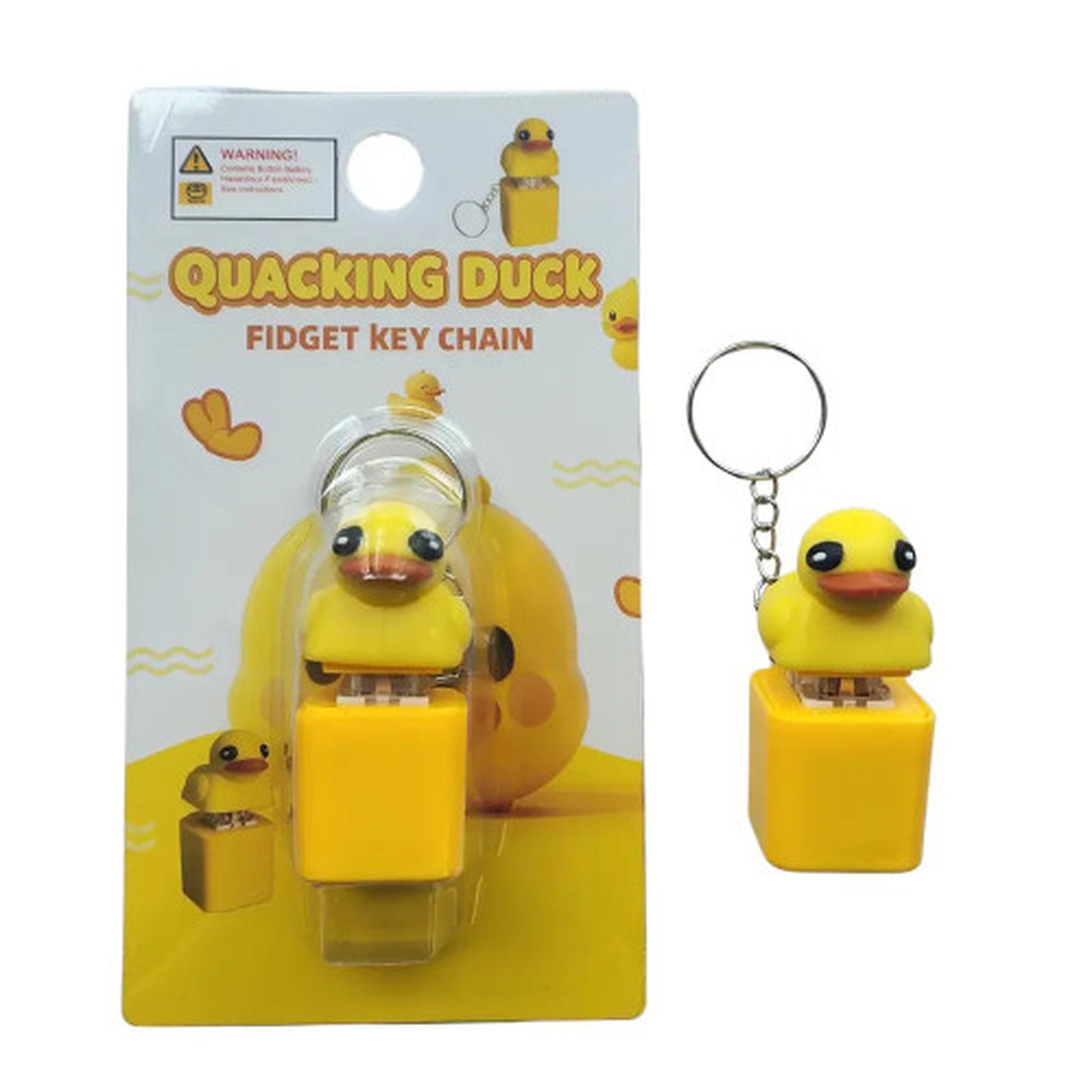Quacking Duck Fidget Keychain