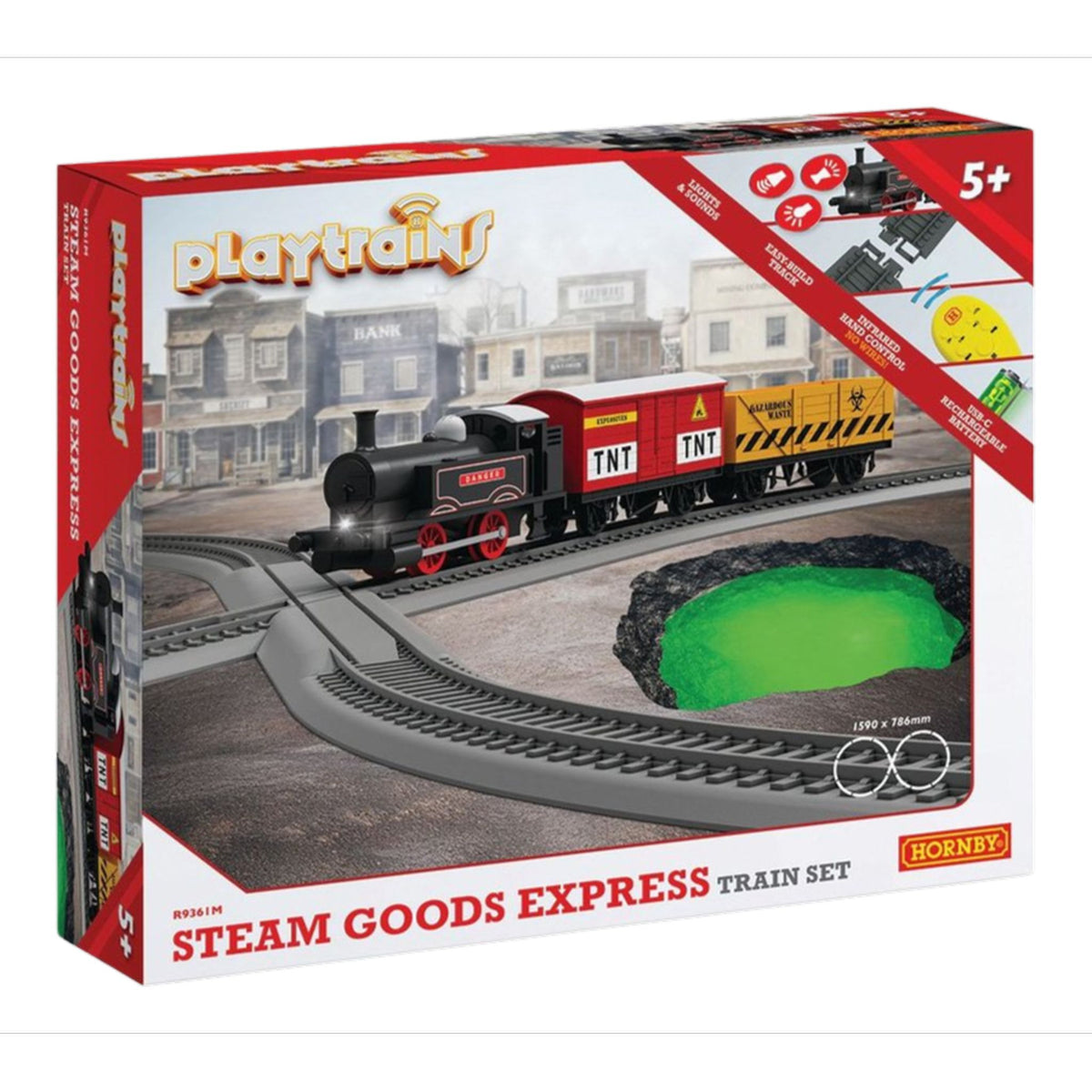 Toyworld Train Model Hornby Play Trains Steam Goods Express Train – Toyworld Australia