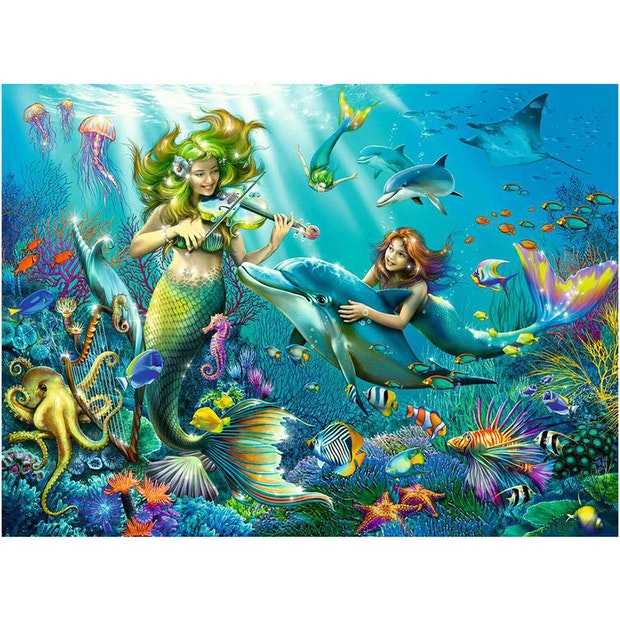 Ravensburger Underwater Beauties Glitter 100 XXL Piece - Toyworld Australia