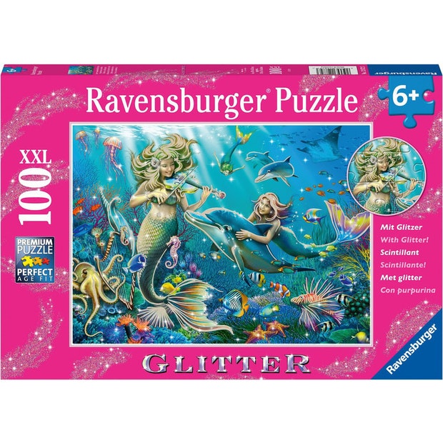 Ravensburger Underwater Beauties Glitter 100 XXL Piece - Toyworld Australia