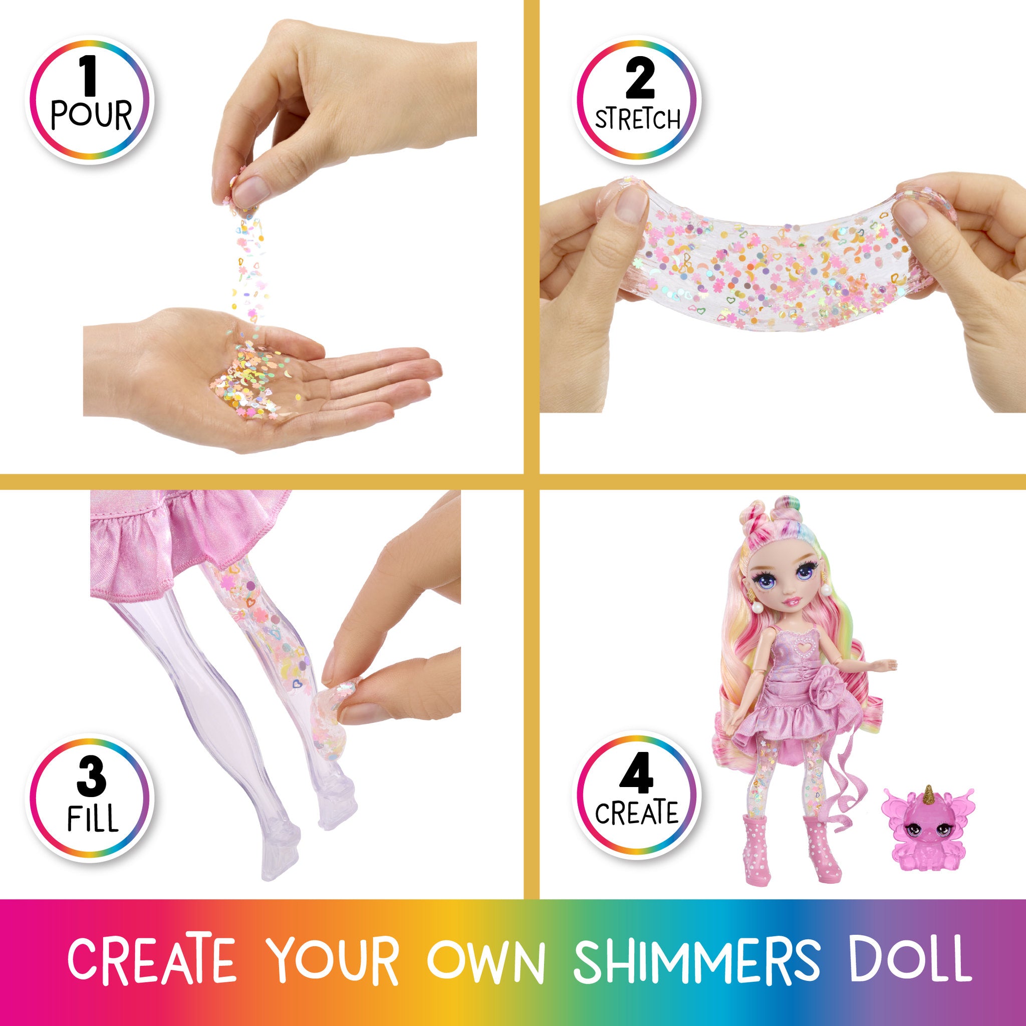 Rainbow High Rainbow Shimmers with Slime Doll - Bella