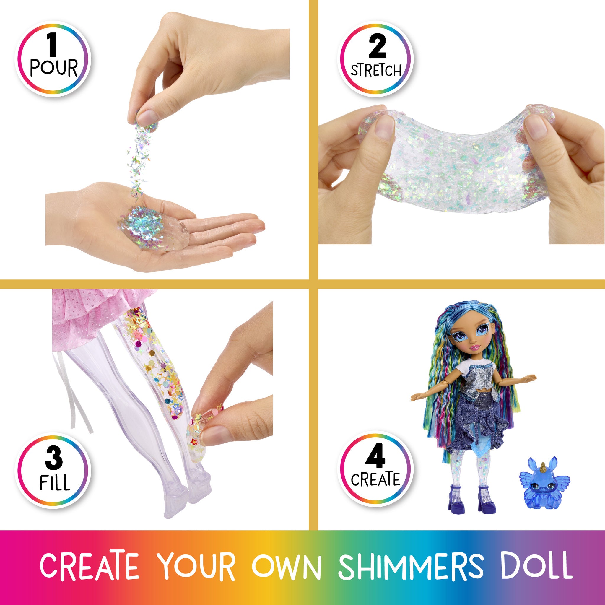 Rainbow High Rainbow Shimmers with Slime Doll - Skyler