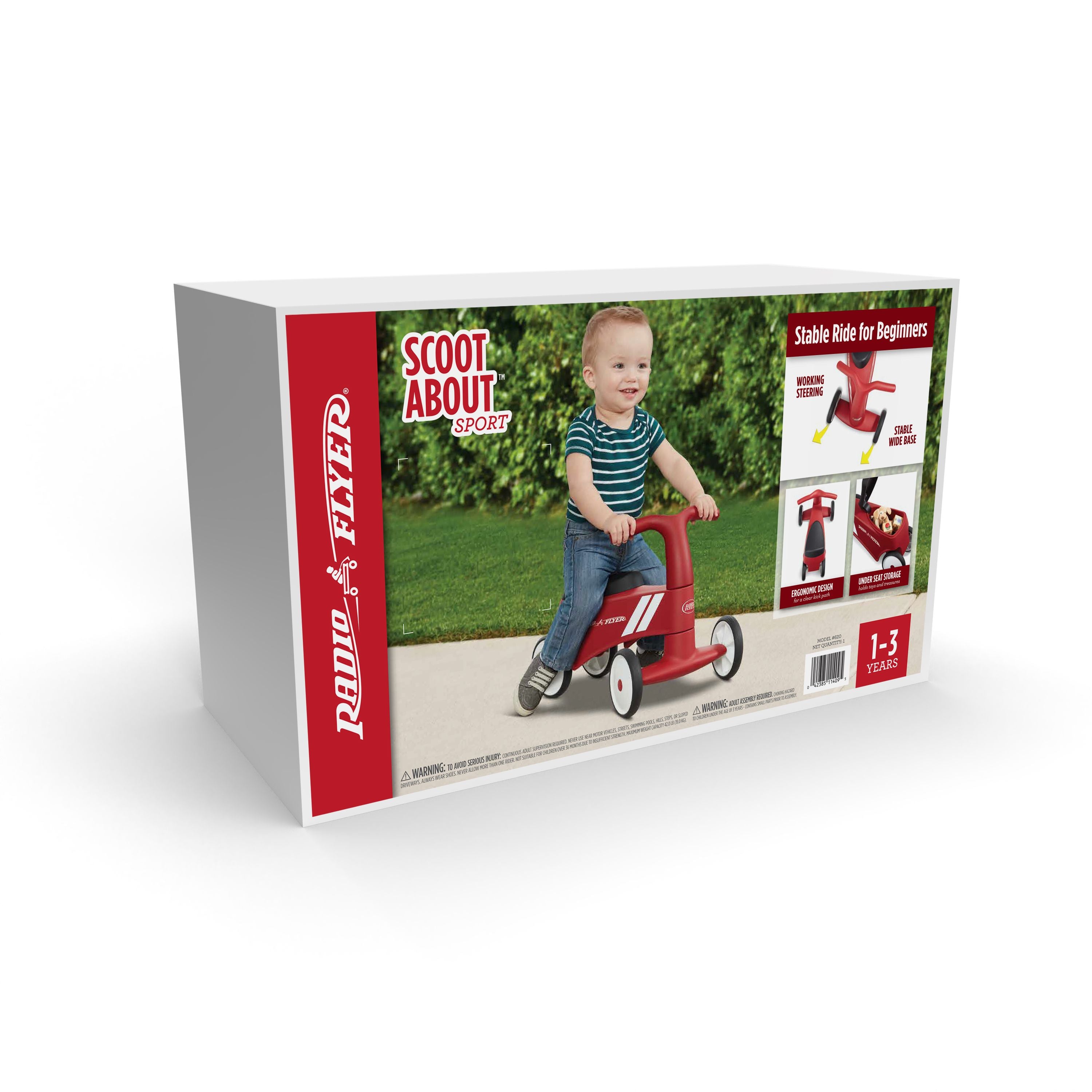 Radio Flyer Scoot Sit On Scooter Toddler Radio Flyer Scoot About