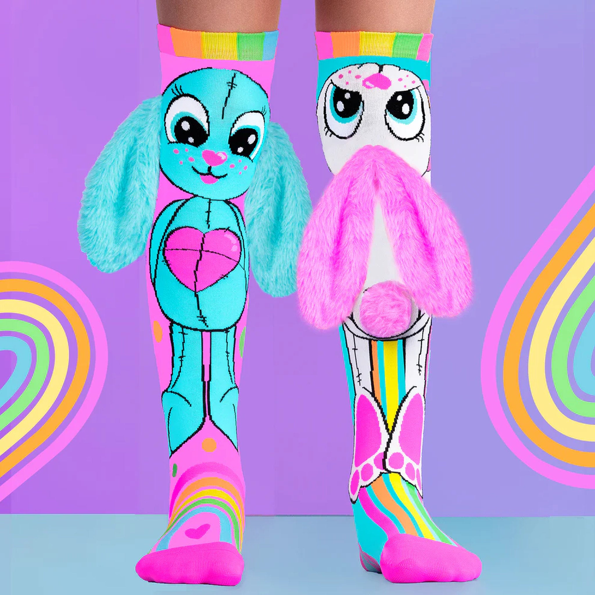 MADMIA Rainbow Bunny Adult Socks