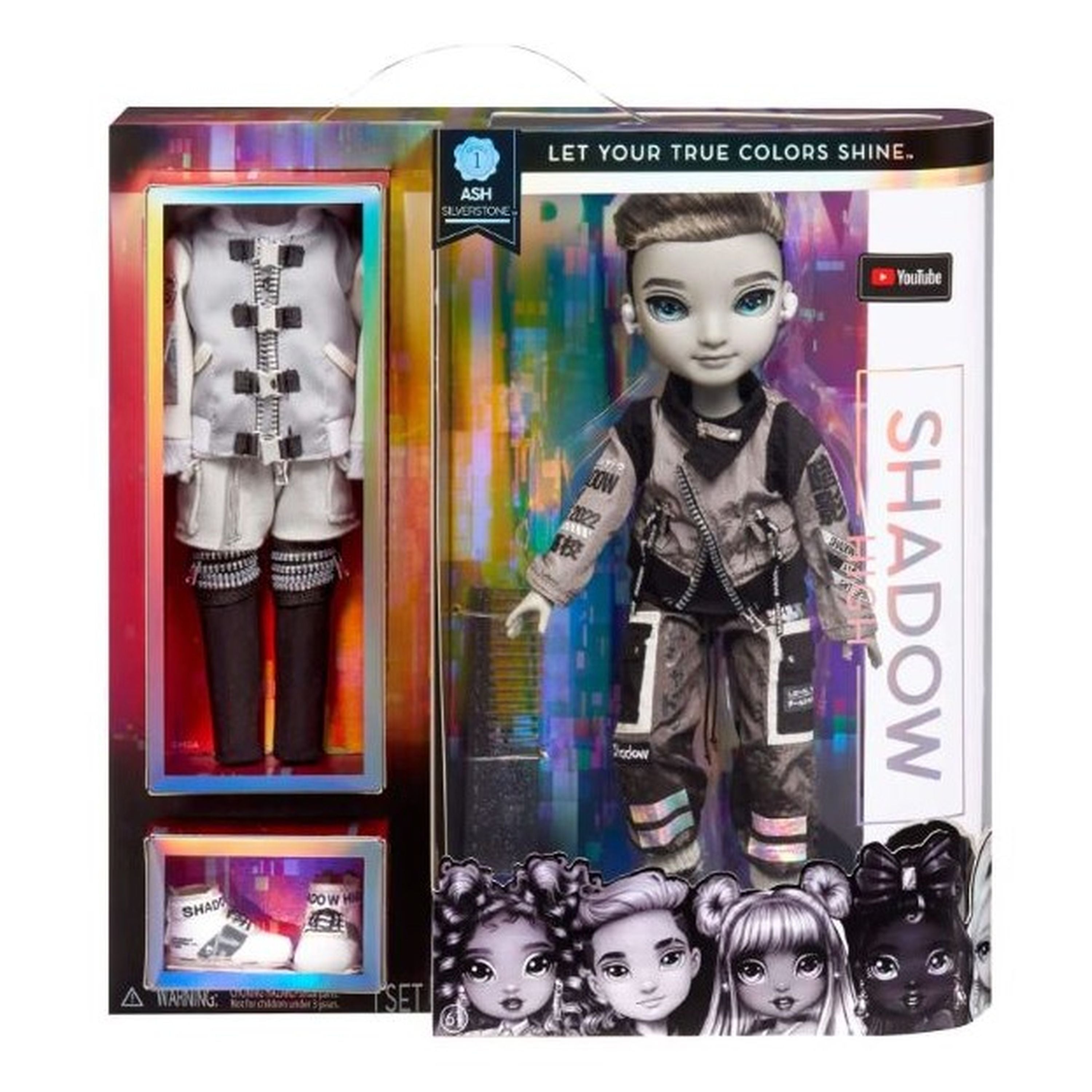 Rainbow High Shadow High Fashion Doll - Ash Silverstone
