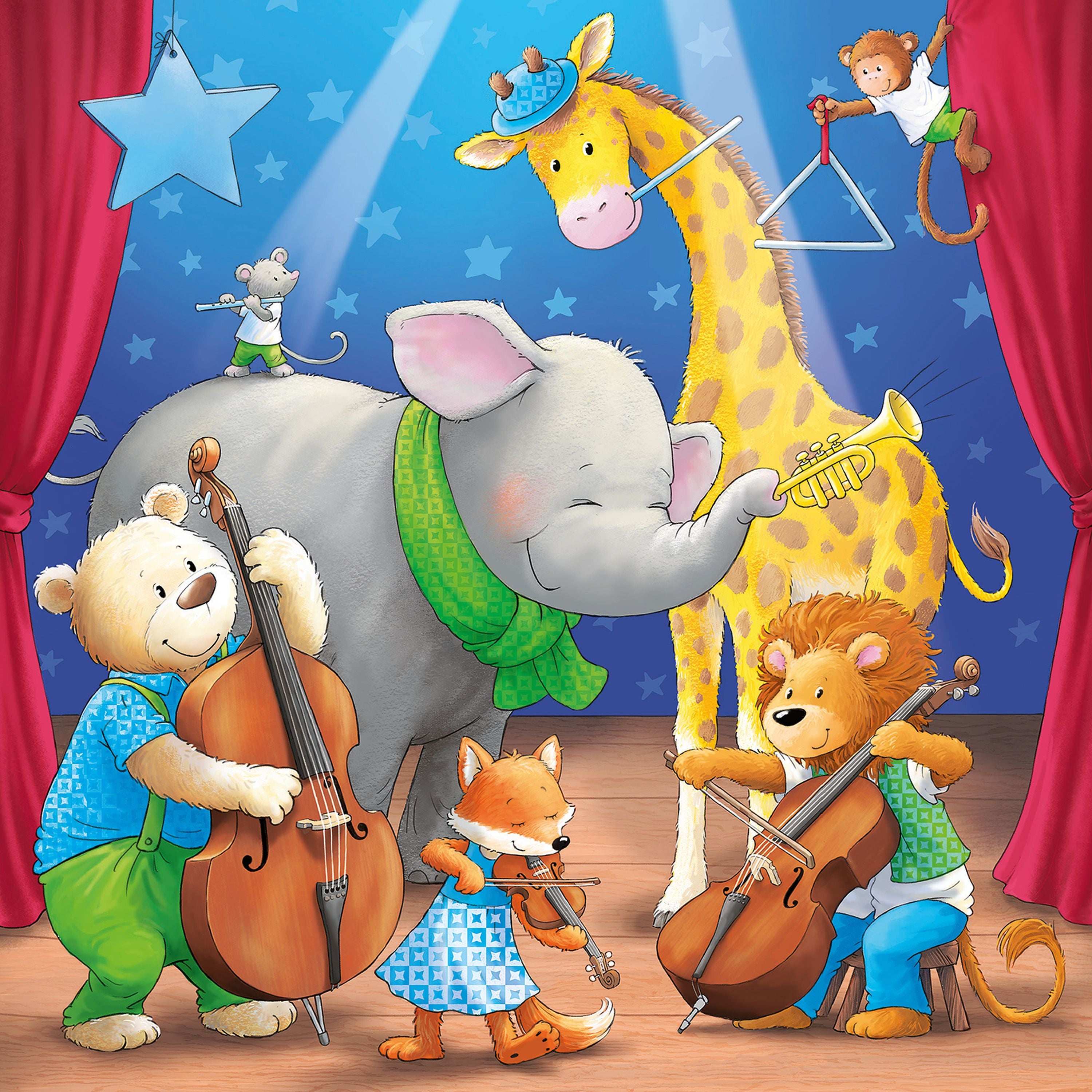 Ravensburger Animals On Stage 3x49 Piece