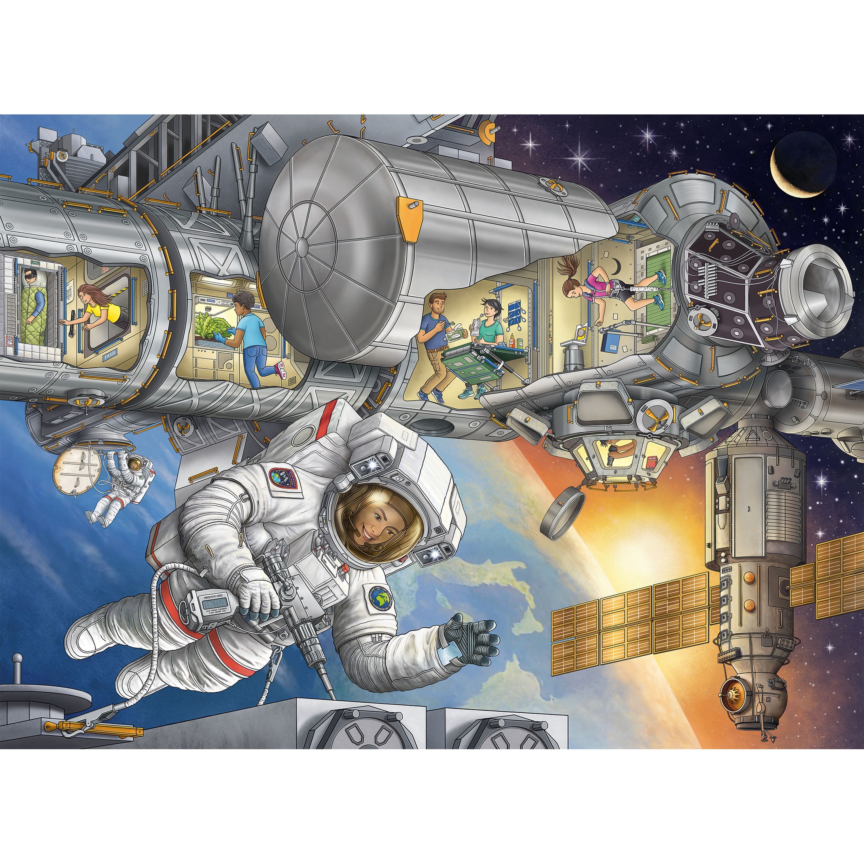 Ravensburger On The Space Station 100 Piece