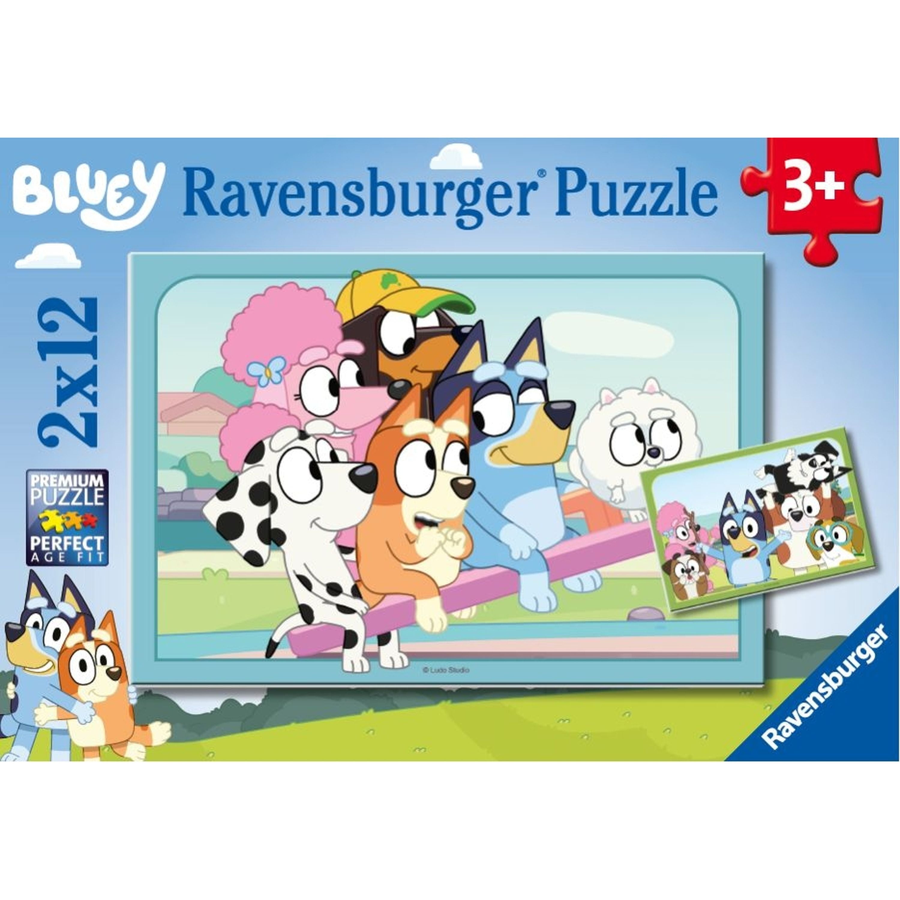Ravensburger Fun With Bluey 2 Pack 12 Piece Jigsaw Puzzle