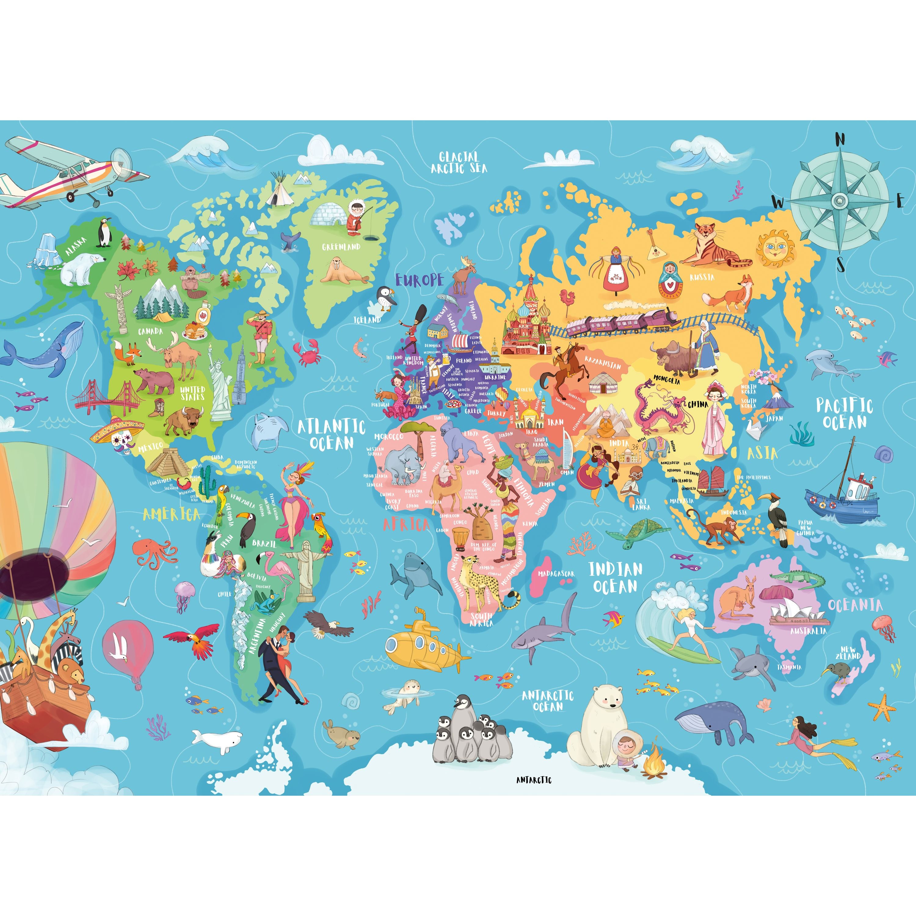 Ravensburger Map Of The World 100 Piece