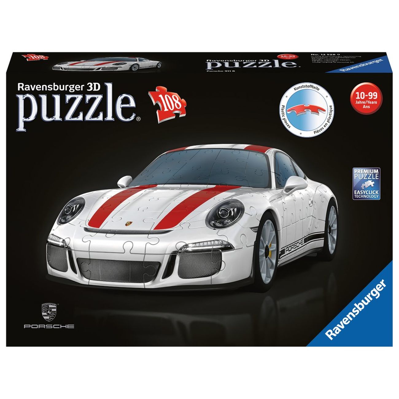 Ravensburger Porsche 911 R 3D 108 Piece - Toyworld Australia