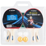 Action Sports Four Player Table Tennis Set
