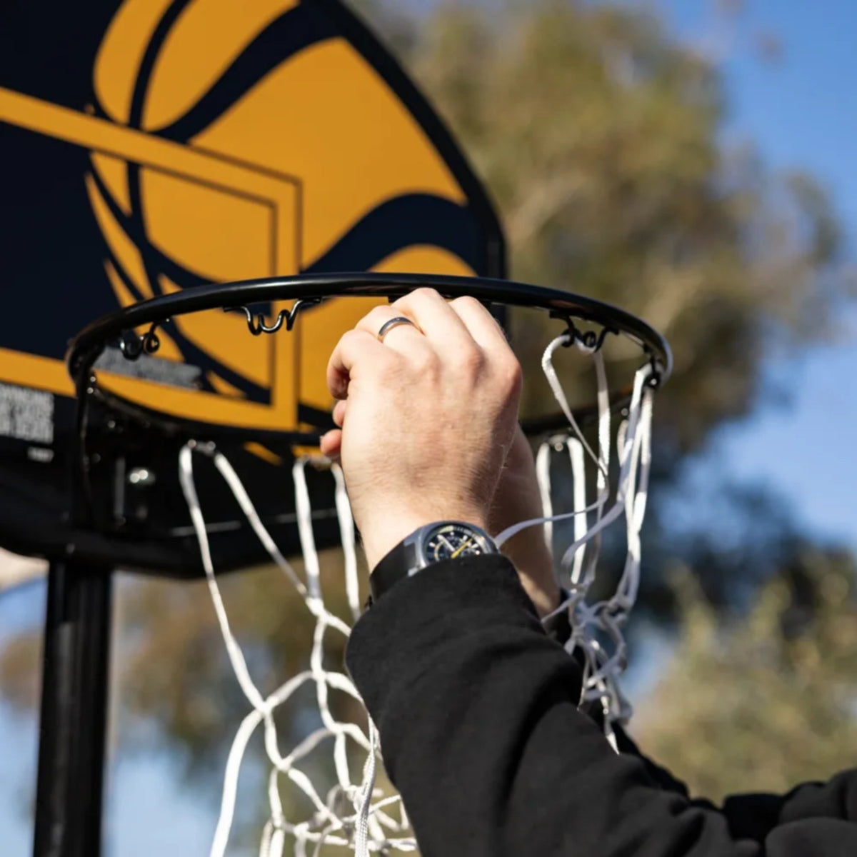 Spalding 32 Inch Eco Junior Aussie Hoops Portable Basketball System