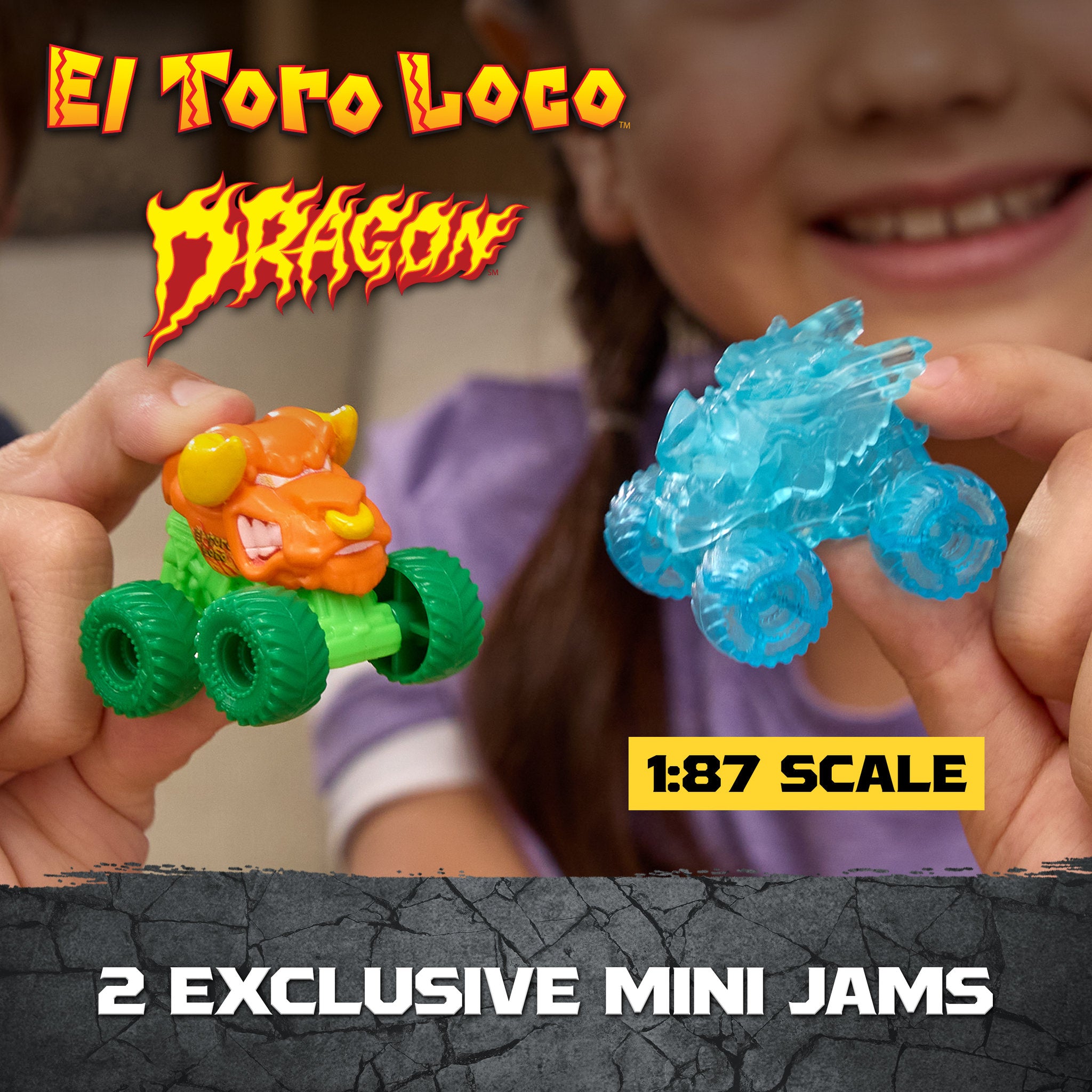 Monster Jam Mini Jams Crash & Crumble Jungle Playset