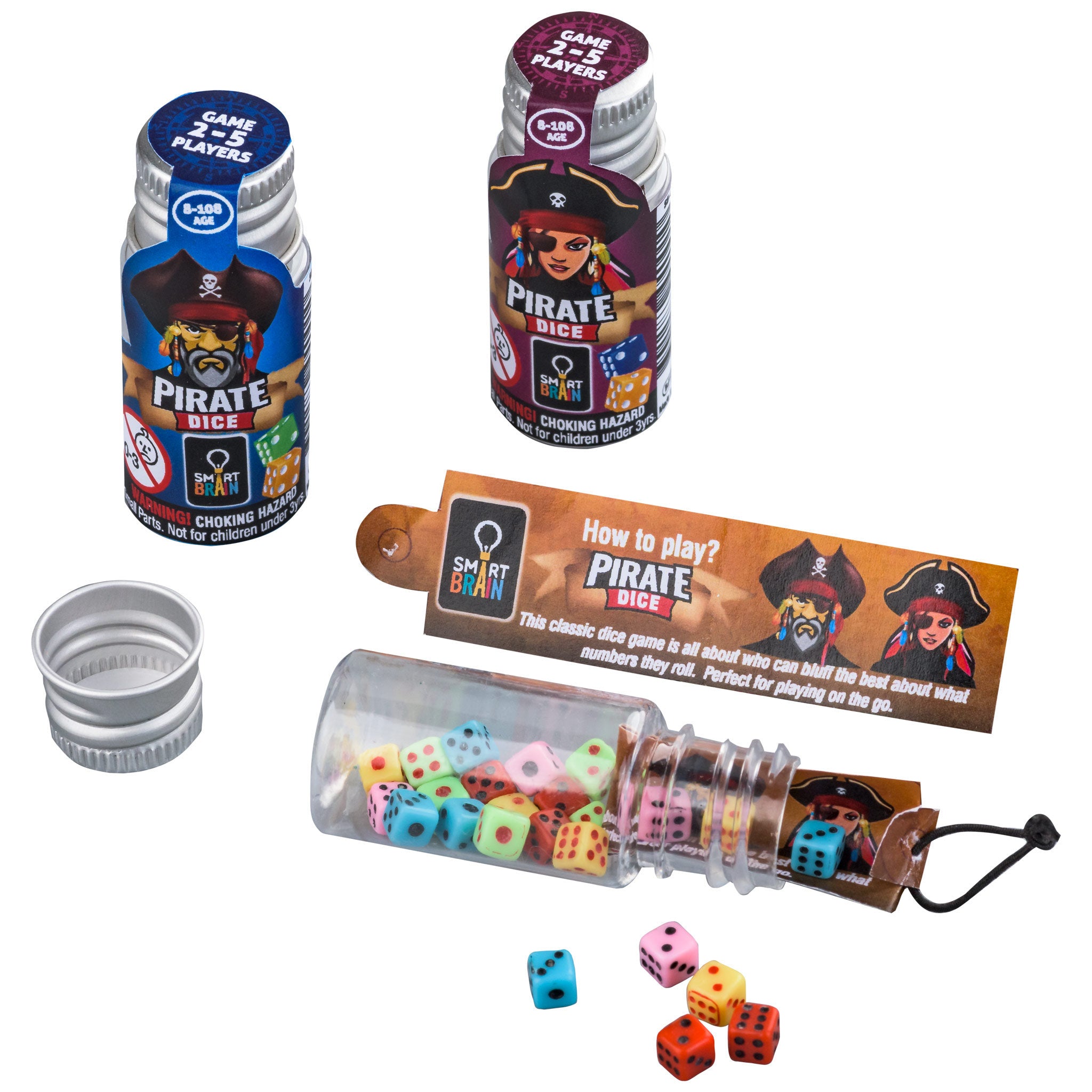 Smart Brain Pirate Dice Assorted Styles