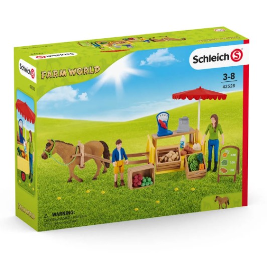 Schleich Farm World Sunny Day Mobile Farm Stand Set