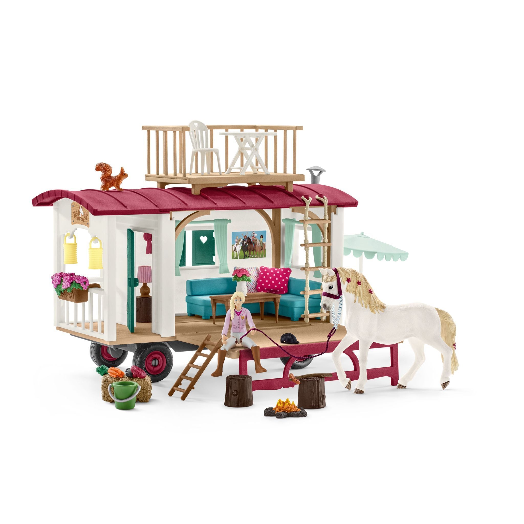 Schleich Horse Club Caravan For Secret Club Meetings Set