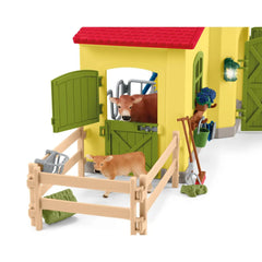 SCHLEICH LARGE FARM WITH ANIMALS AND ACCESSORIES