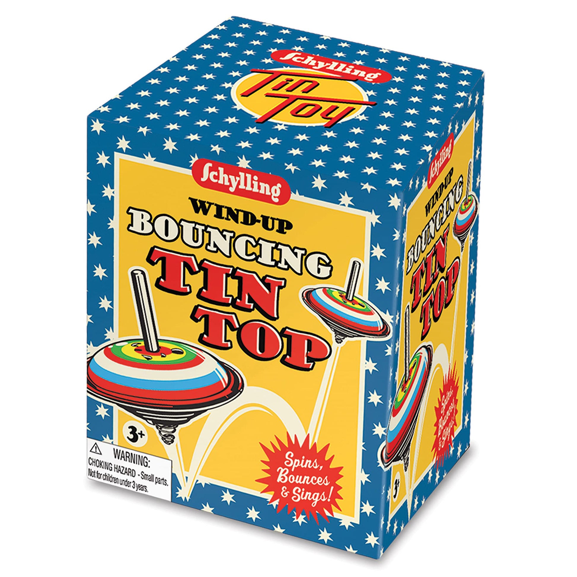 Schylling Windup Bouncing Tin Top - Toyworld Australia