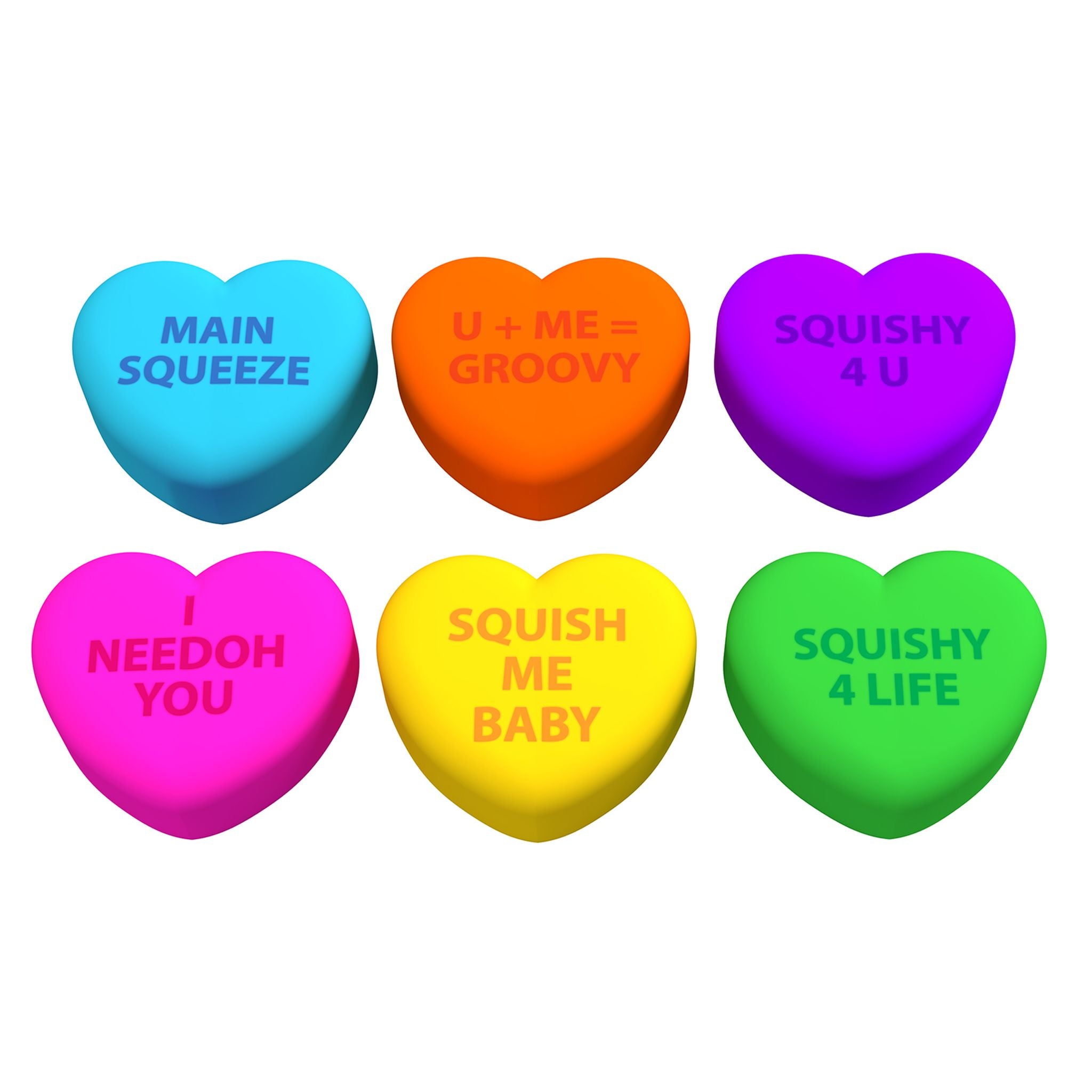 Schylling NeeDoh Teenie Squeeze Hearts Assorted Styles