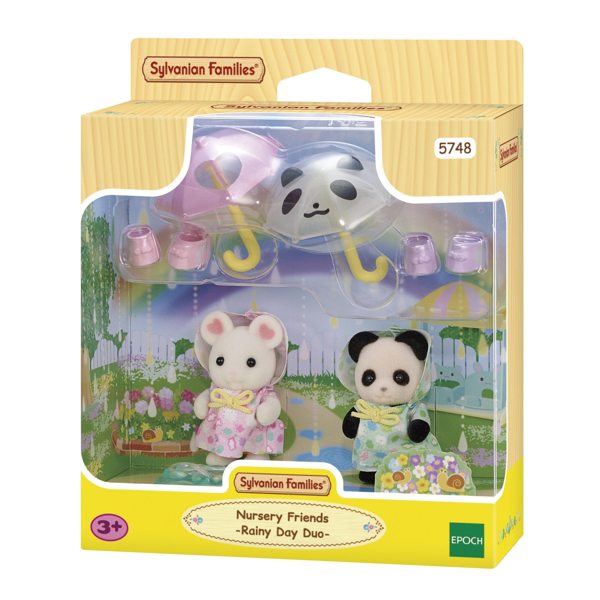 Sylvanian Families Nursery Friends - Rainy Day Duo - Toyworld Australia