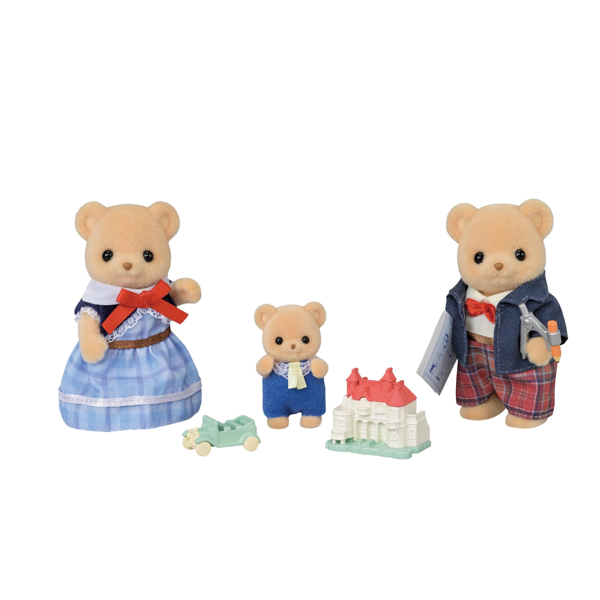 Sylvanian Families Biscuit Bear Family