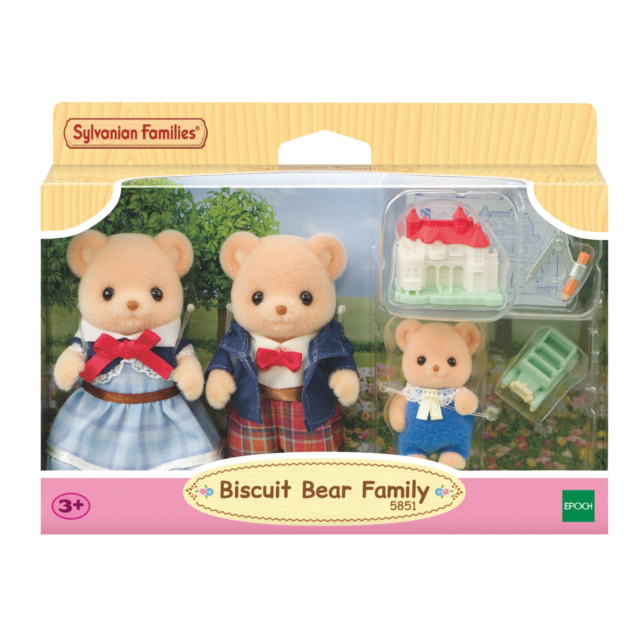 Sylvanian Families Biscuit Bear Family