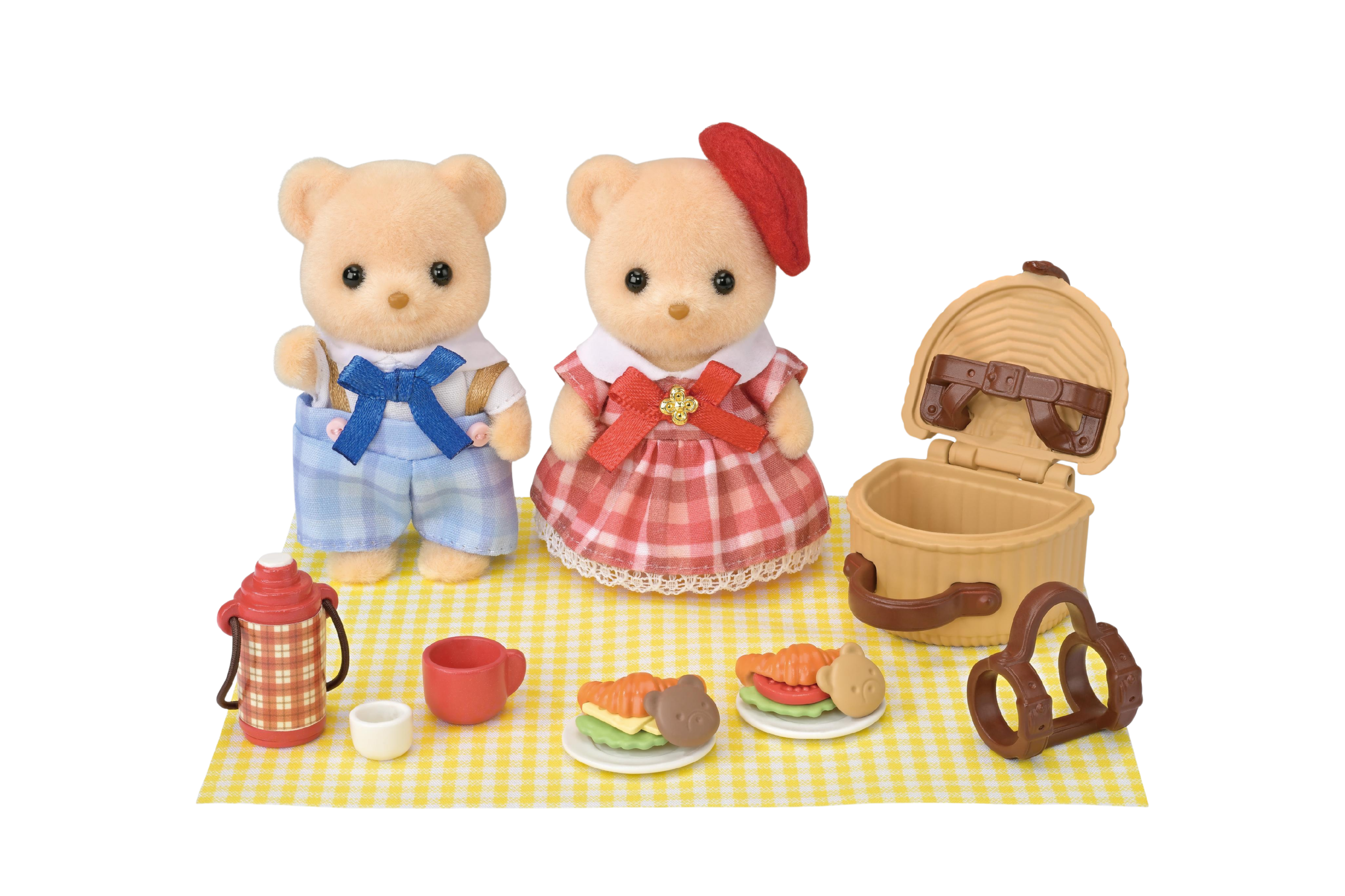 Sylvanian Families Biscuit Bear Sister & Brother