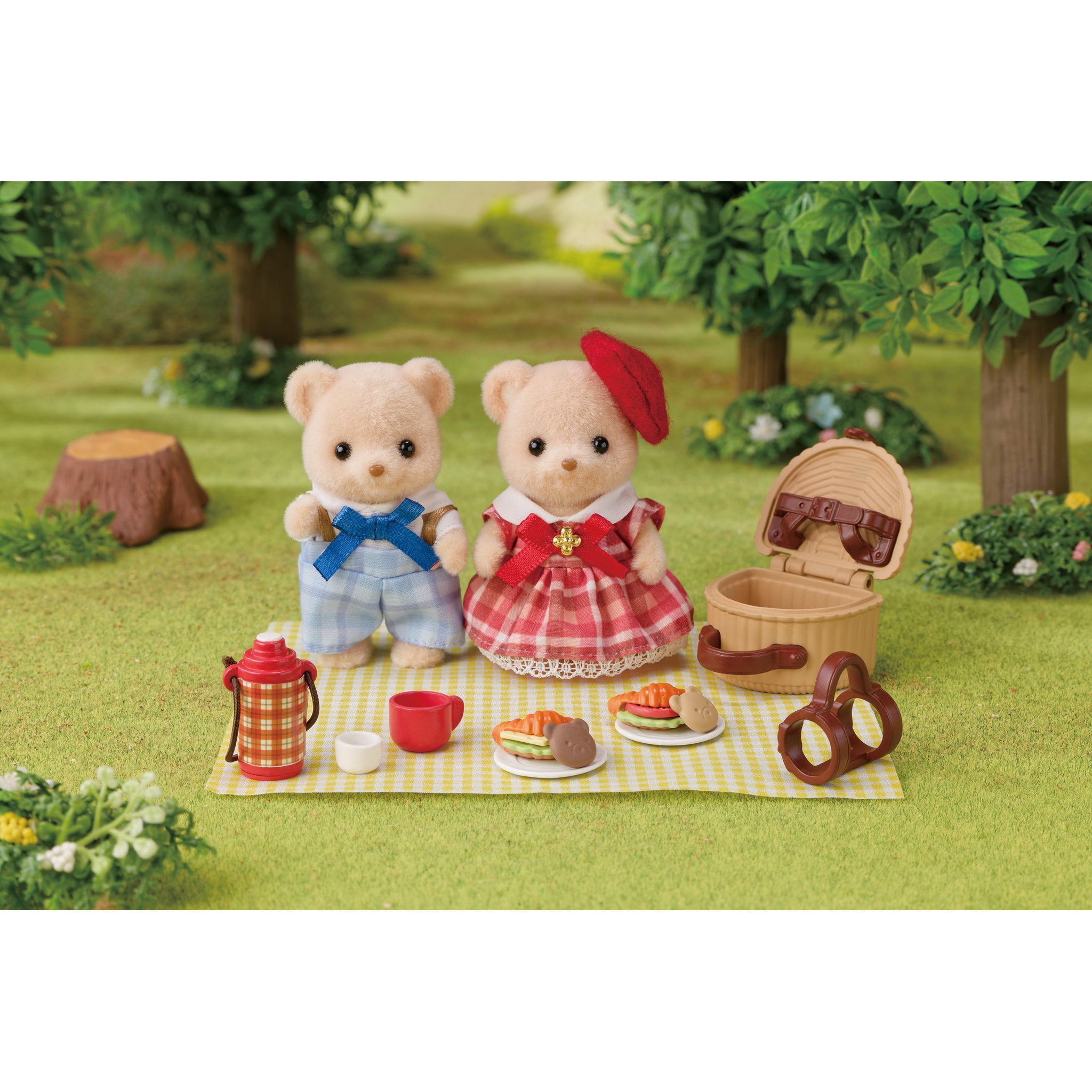Sylvanian Families Biscuit Bear Sister & Brother