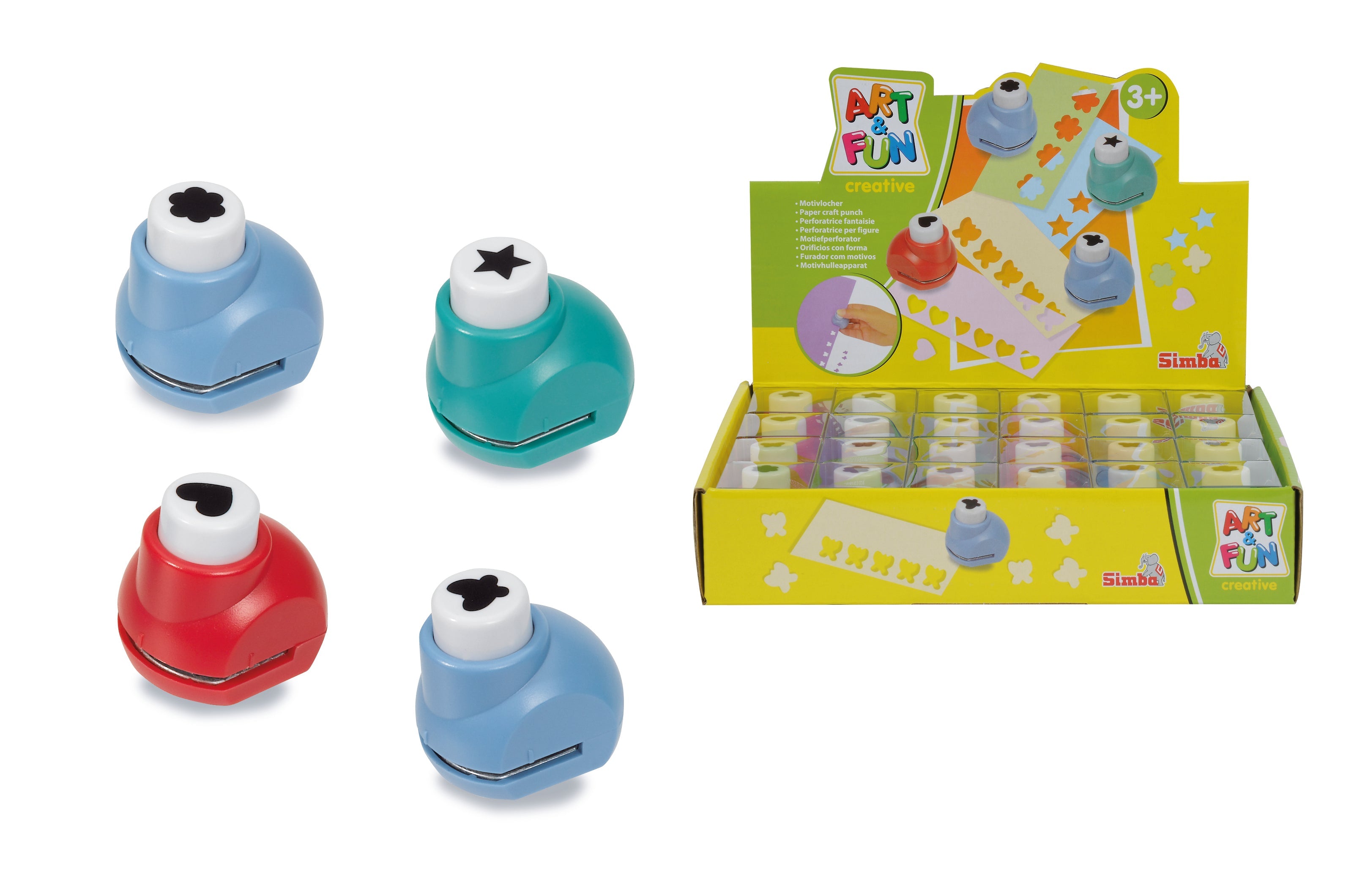 Simba Art & Fun Shaped Craft Hole Punch Assorted Styles