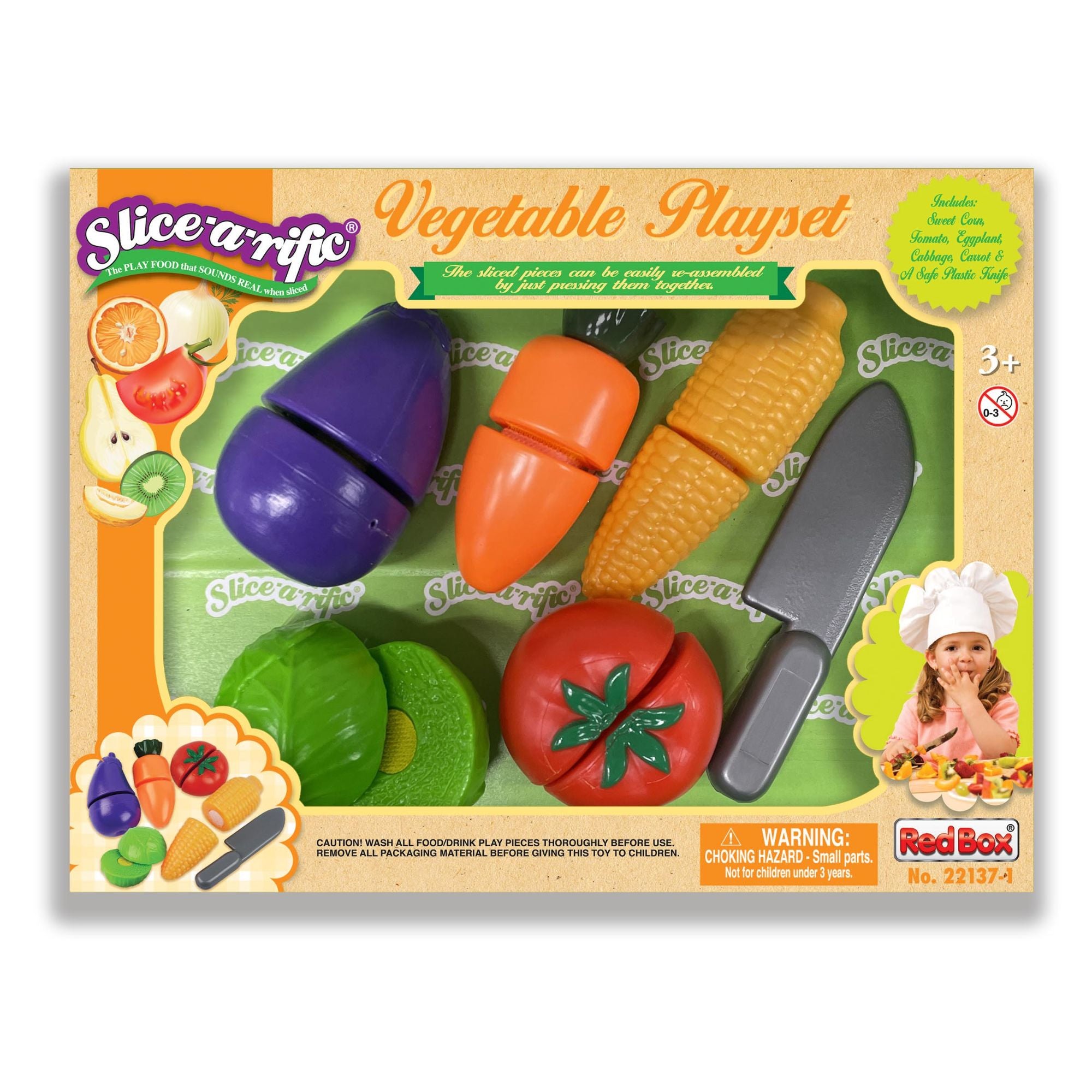 Slice-A-Rific Vegetable 6 Piece Playset