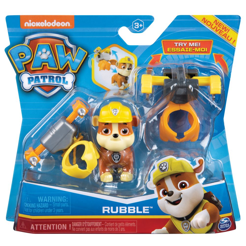 PAW PATROL PUP AND BADGE RUBBLE - Toyworld Aus