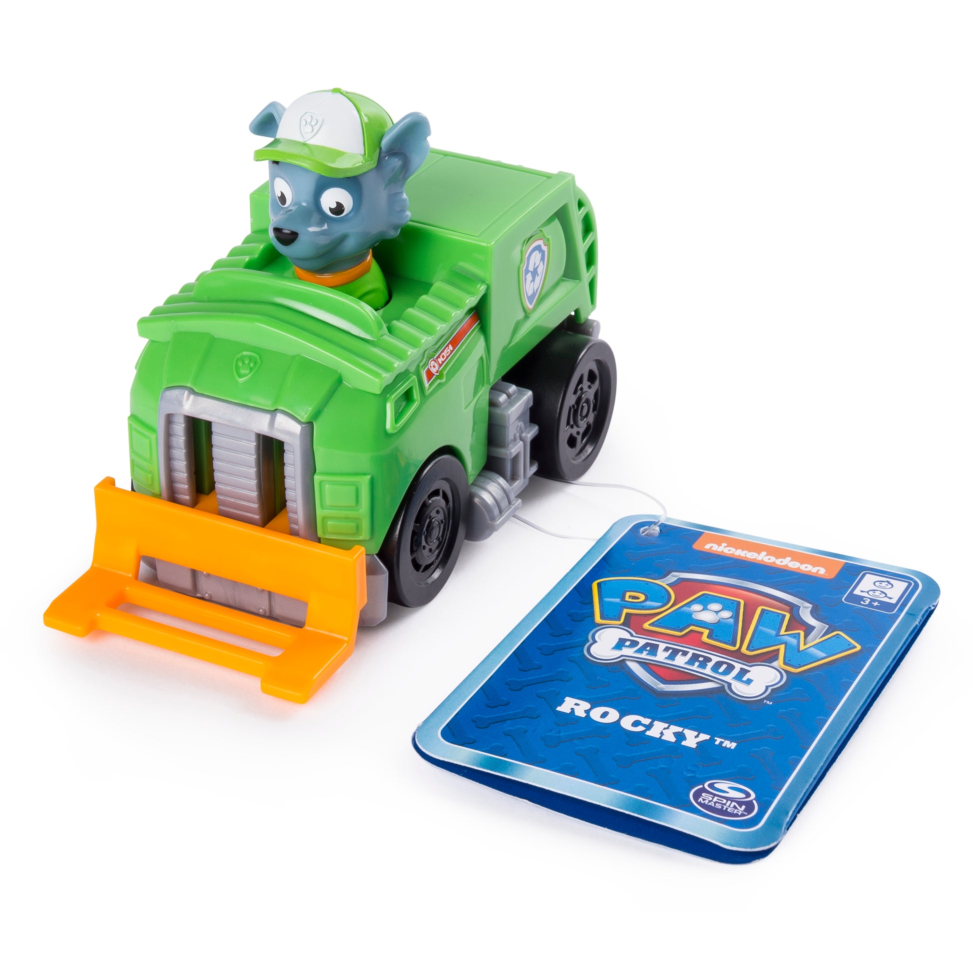 PAW Patrol Rescue Racer Vehicle Rocky Garbage Truck - Toyworld Australia