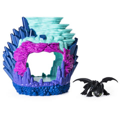 HOW TO TRAIN YOUR DRAGON LAIR PLAYSET TOOTHLESS