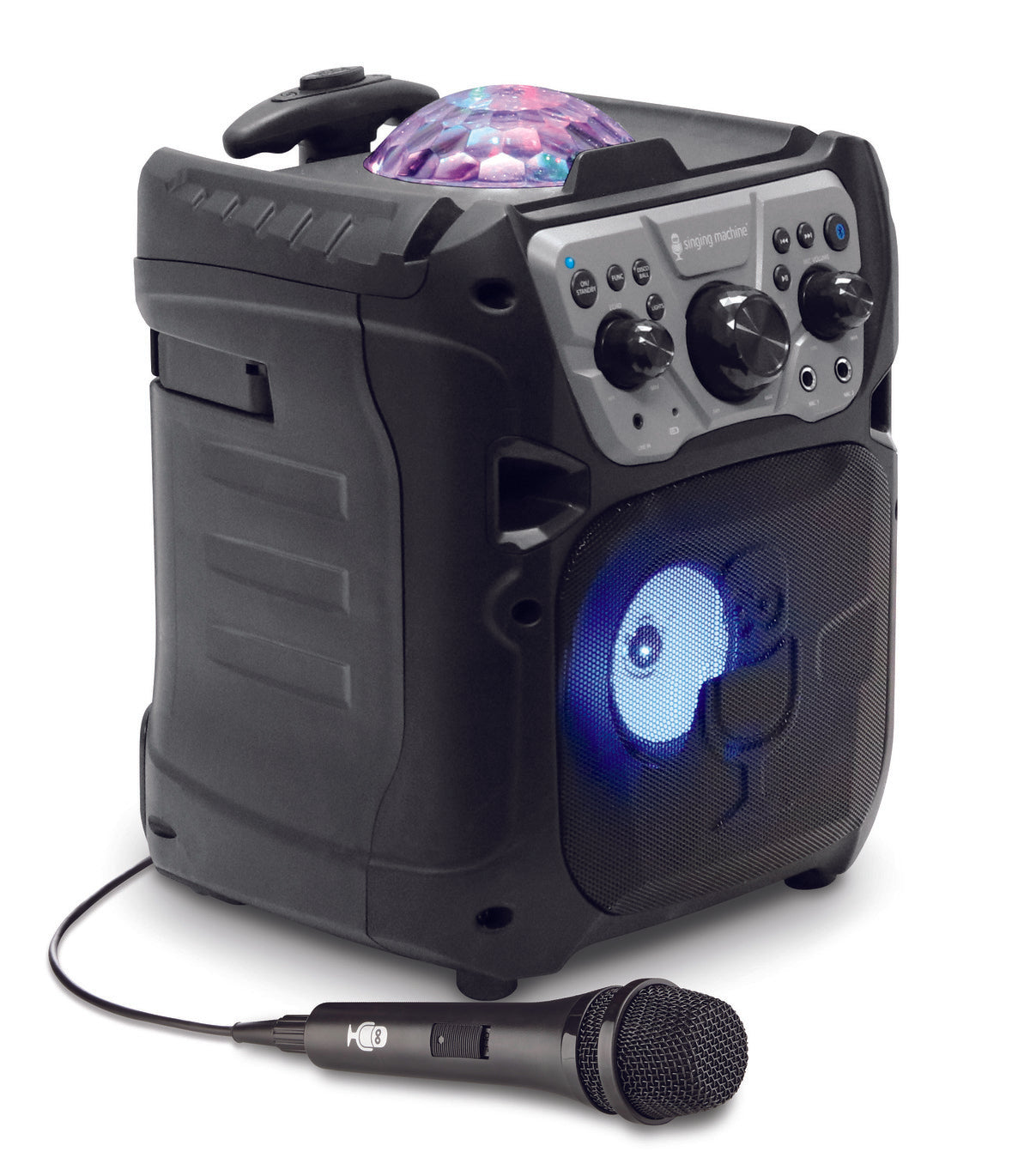 Singing Machine Mini Fiesta Bluetooth and Light Show