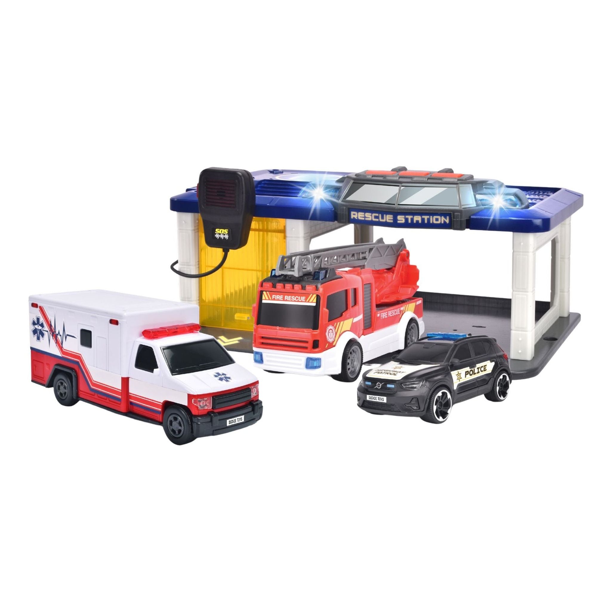 SOS Emergency Vehicle Station Playset
