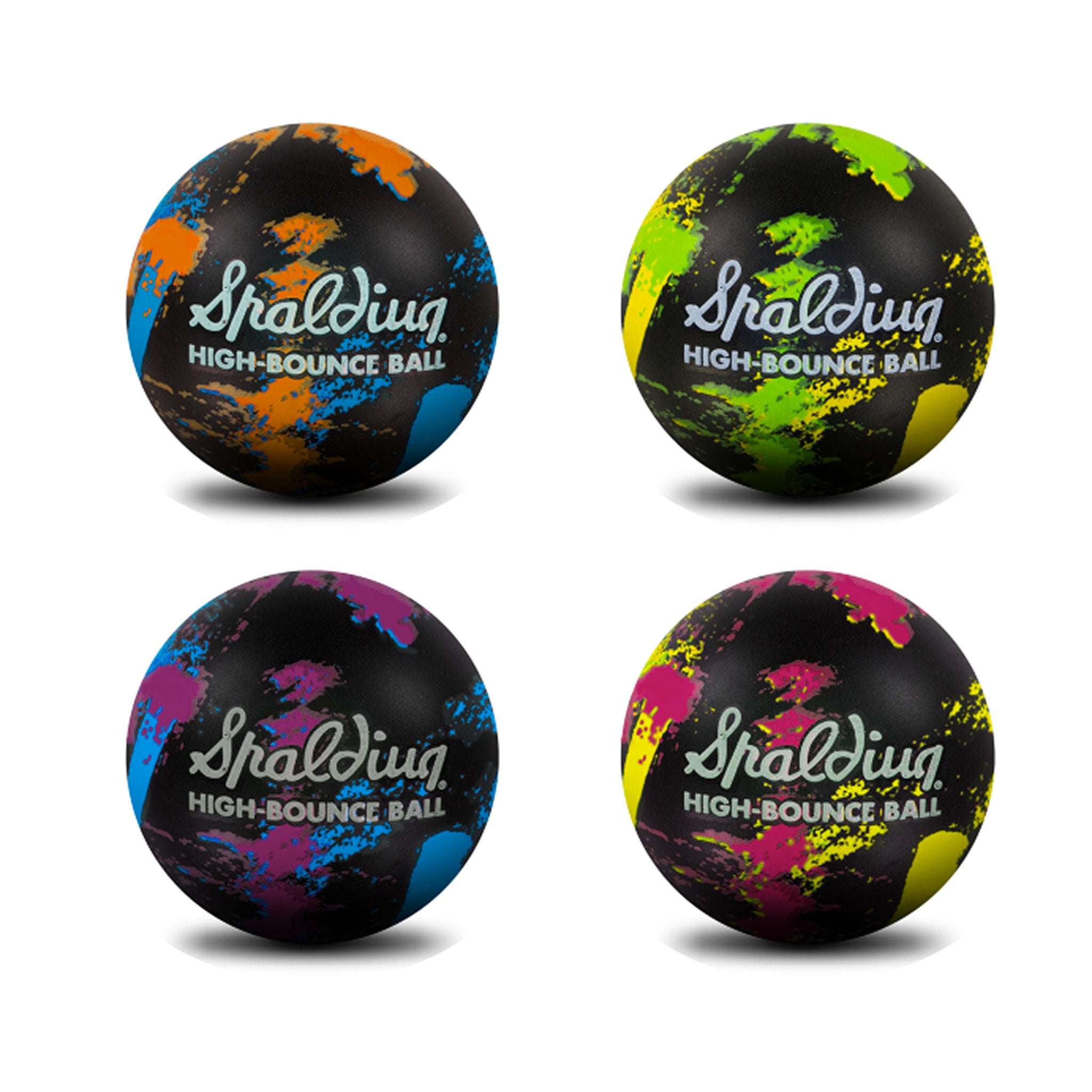 Spalding High-Bounce Ball - Fluro Marble Assorted Styles