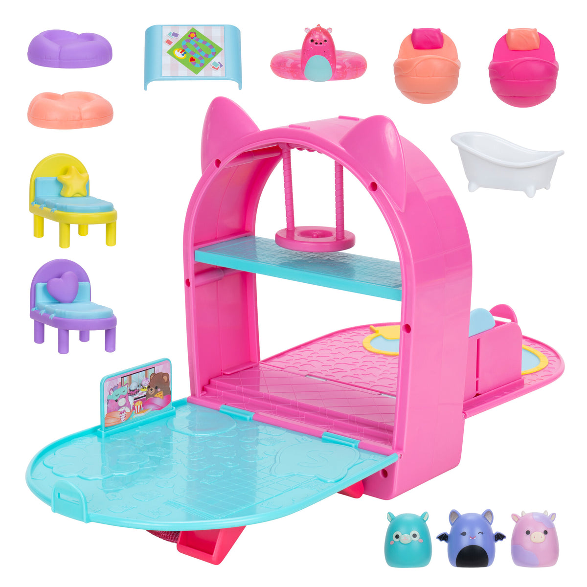 Squishmallows Squish-A-Longs On The Go Playset
