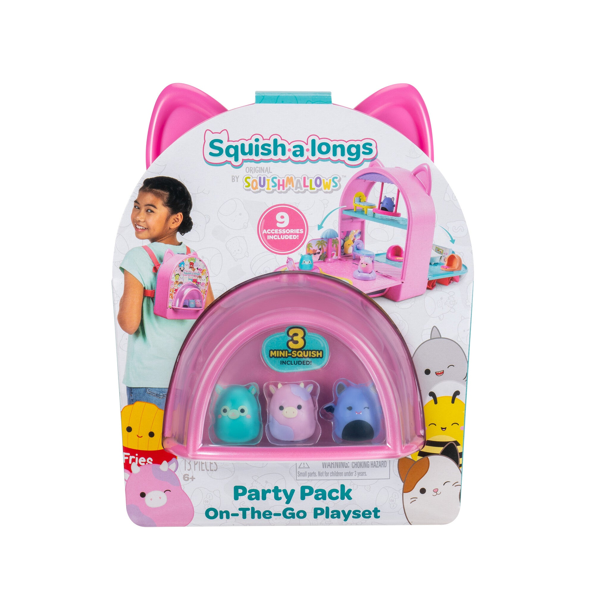 Squishmallows Squish-A-Longs On The Go Playset