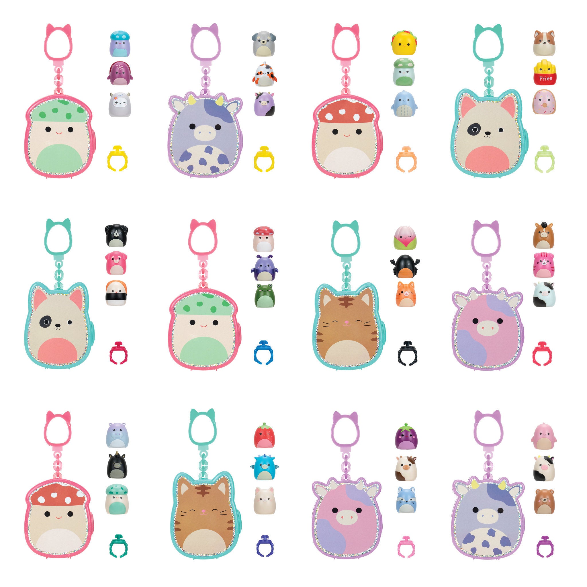 Squishmallows Squishalongs Clip-A-Longs 3 Pack Assorted Styles