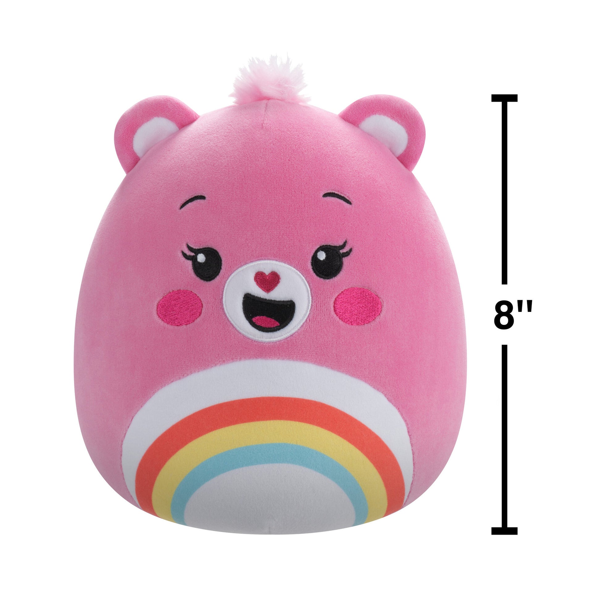 Squishmallows Original 8 Inch Care Bears - Cheer Bear - Toyworld Australia