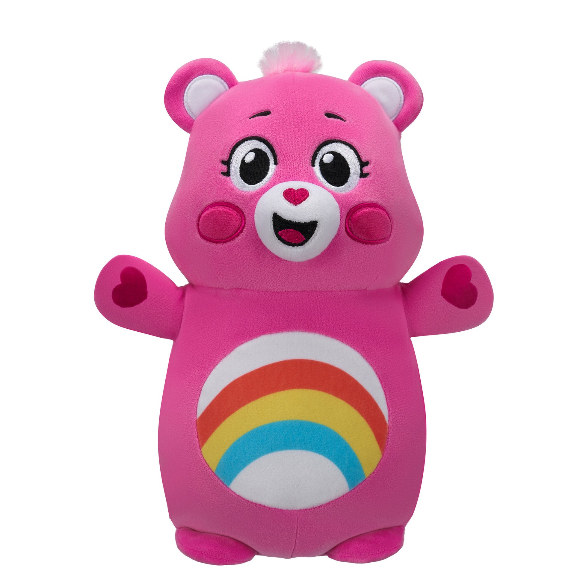 Squishmallows Care Bears 10 Inch HugMees Plush - Cheer Bear - Toyworld Australia