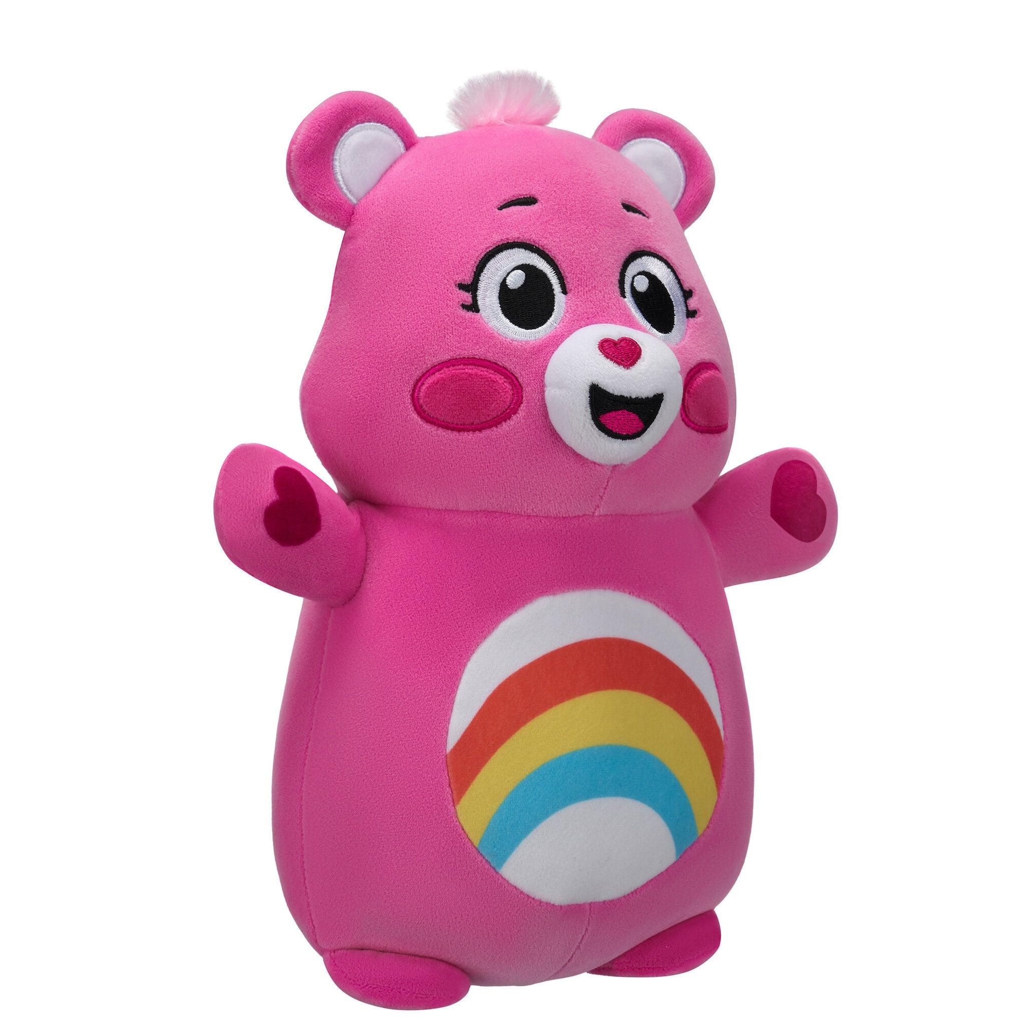 Squishmallows Care Bears 10 Inch HugMees Plush - Cheer Bear - Toyworld Australia