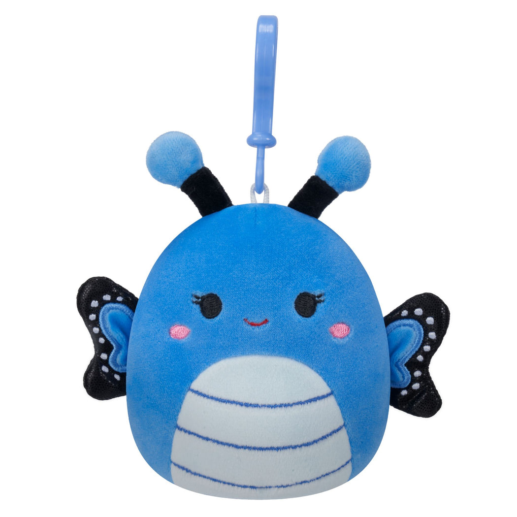 Squishmallows 3.5 Inch Plush Clip-On S20 Waverly Blue Butterfly - 2