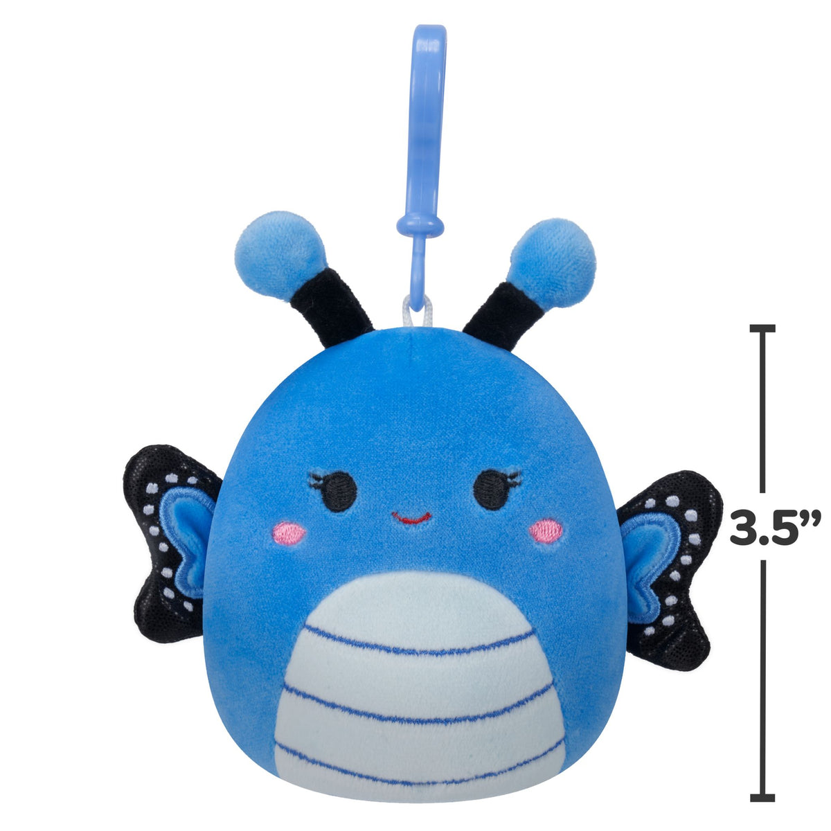 Squishmallows 3.5" Clip-On - Brenda The Butterfly Plush Toy
